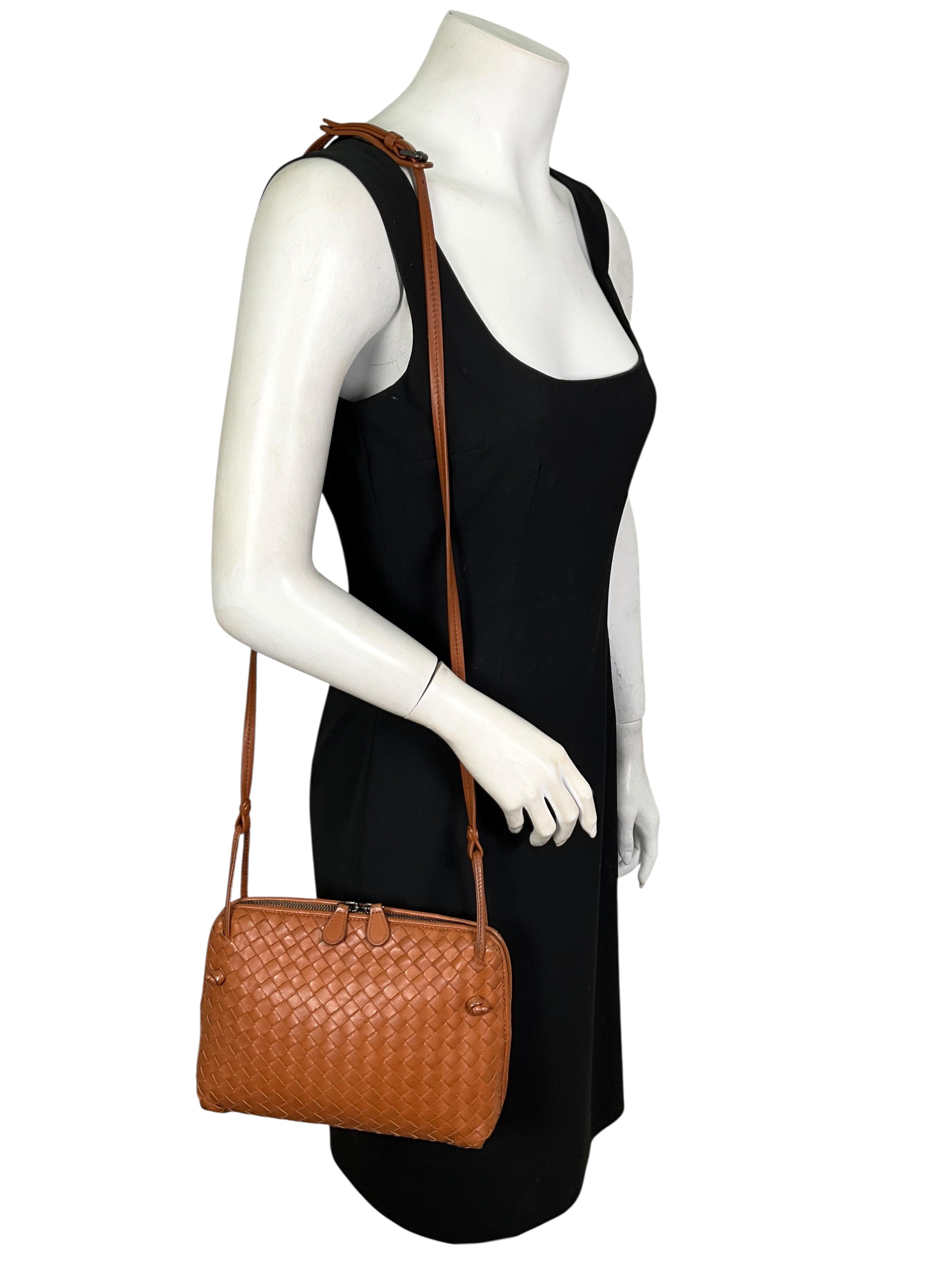 Bottega Veneta Vintage Intrecciato Pillow Crossbody Messenger Bag