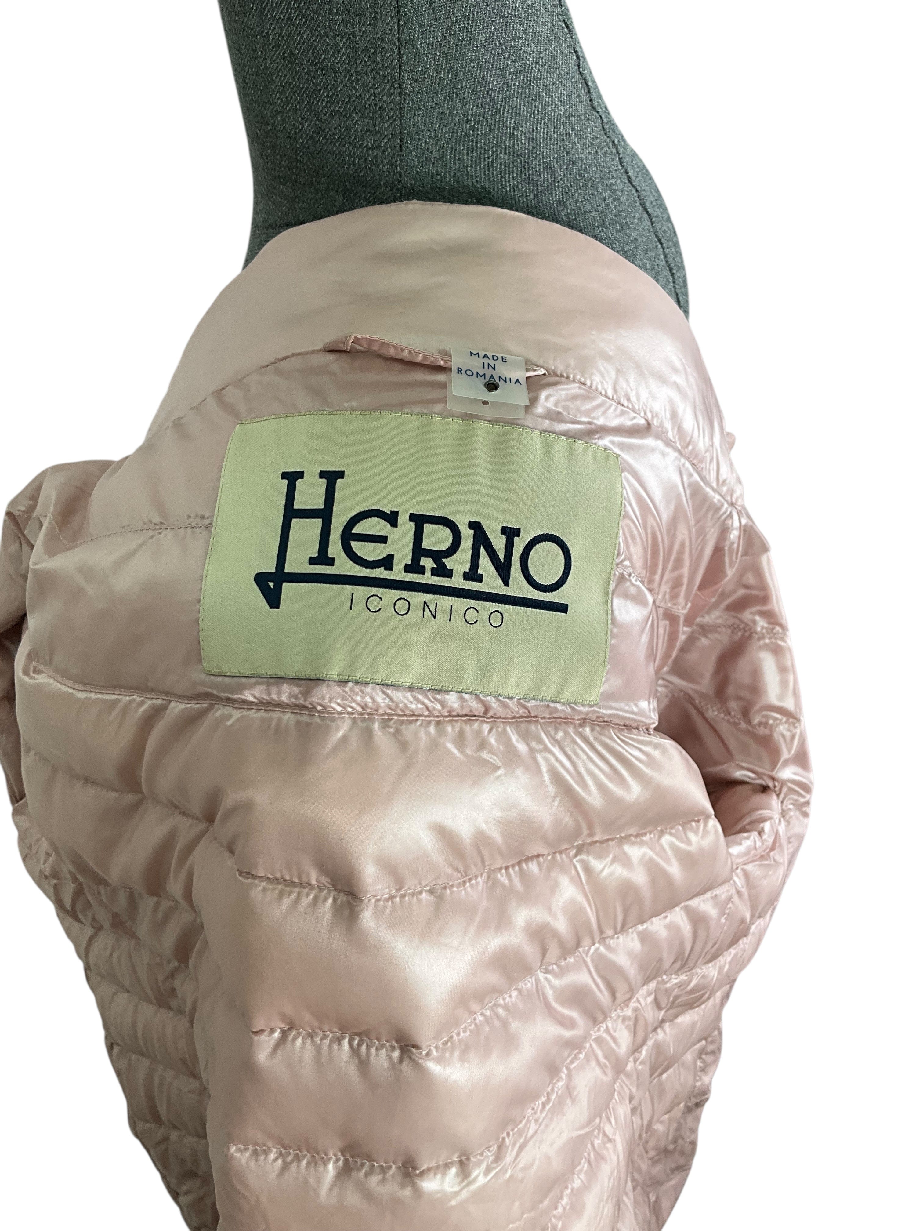 Herno Emelia Cap Sleeve Puffer Jacket Size XS