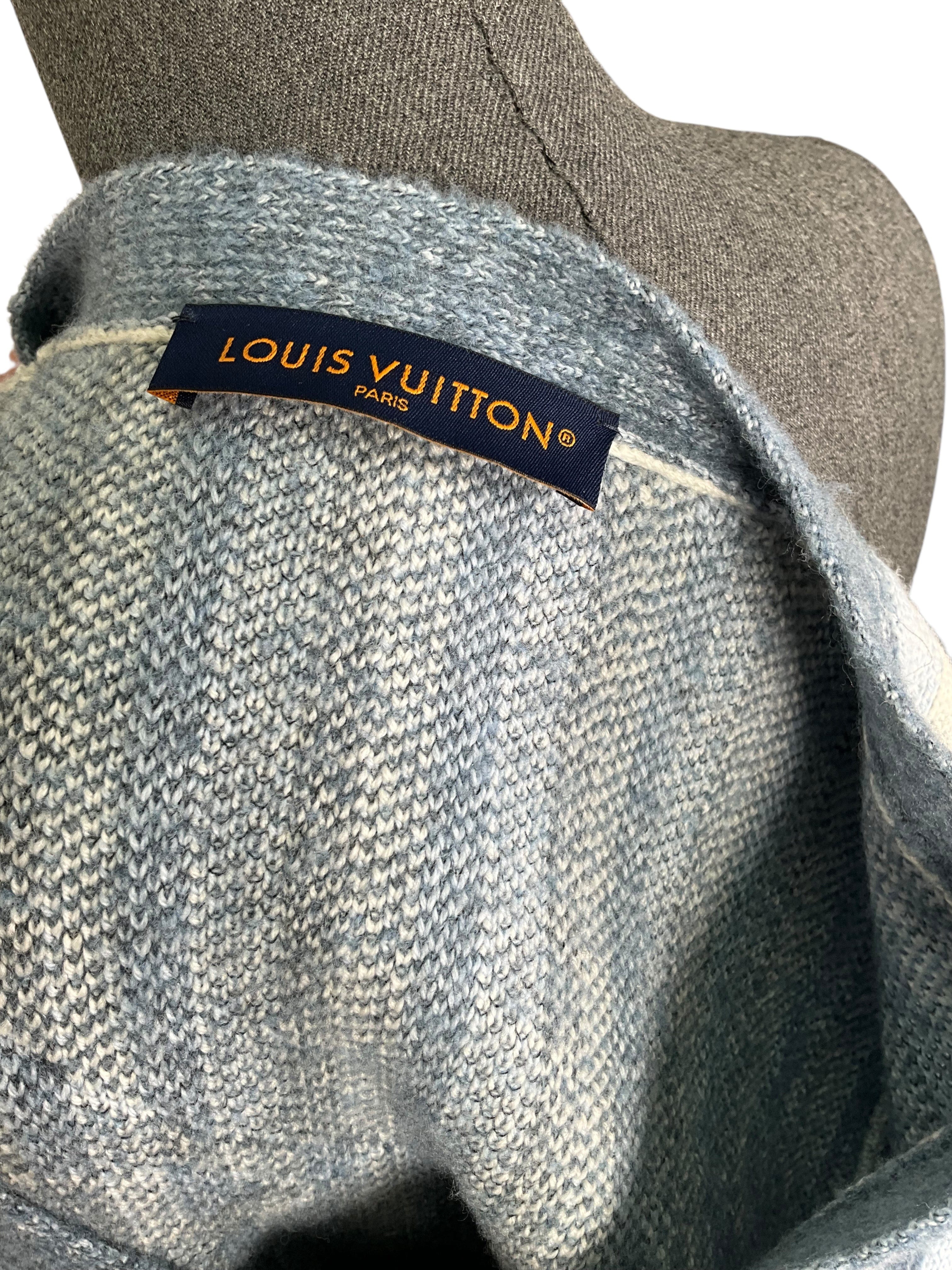 Louis Vuitton Striped Jacquard Cardigan Men's Size M