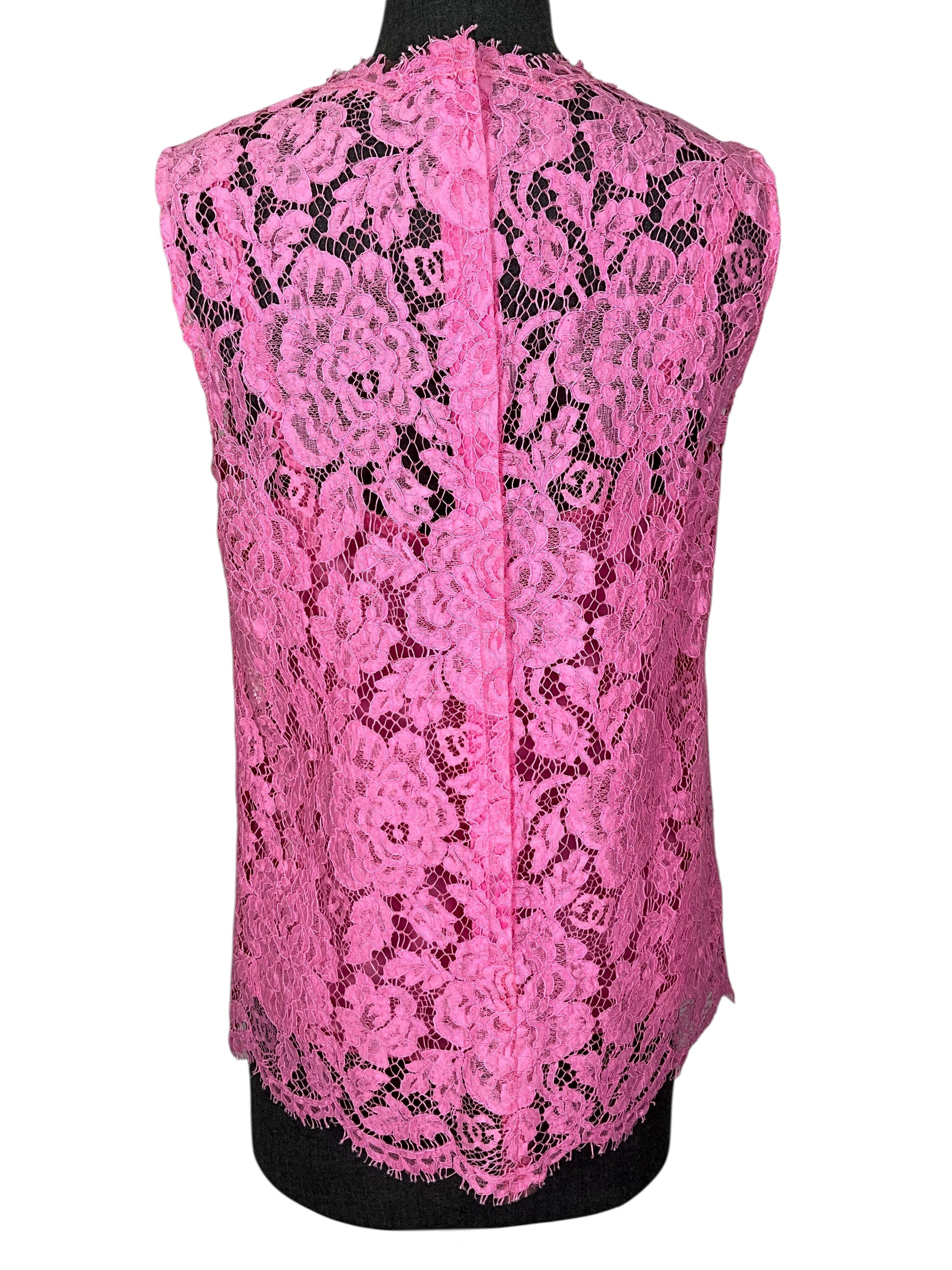Dolce & Gabbana Floral Lace Top and Skirt Size M
