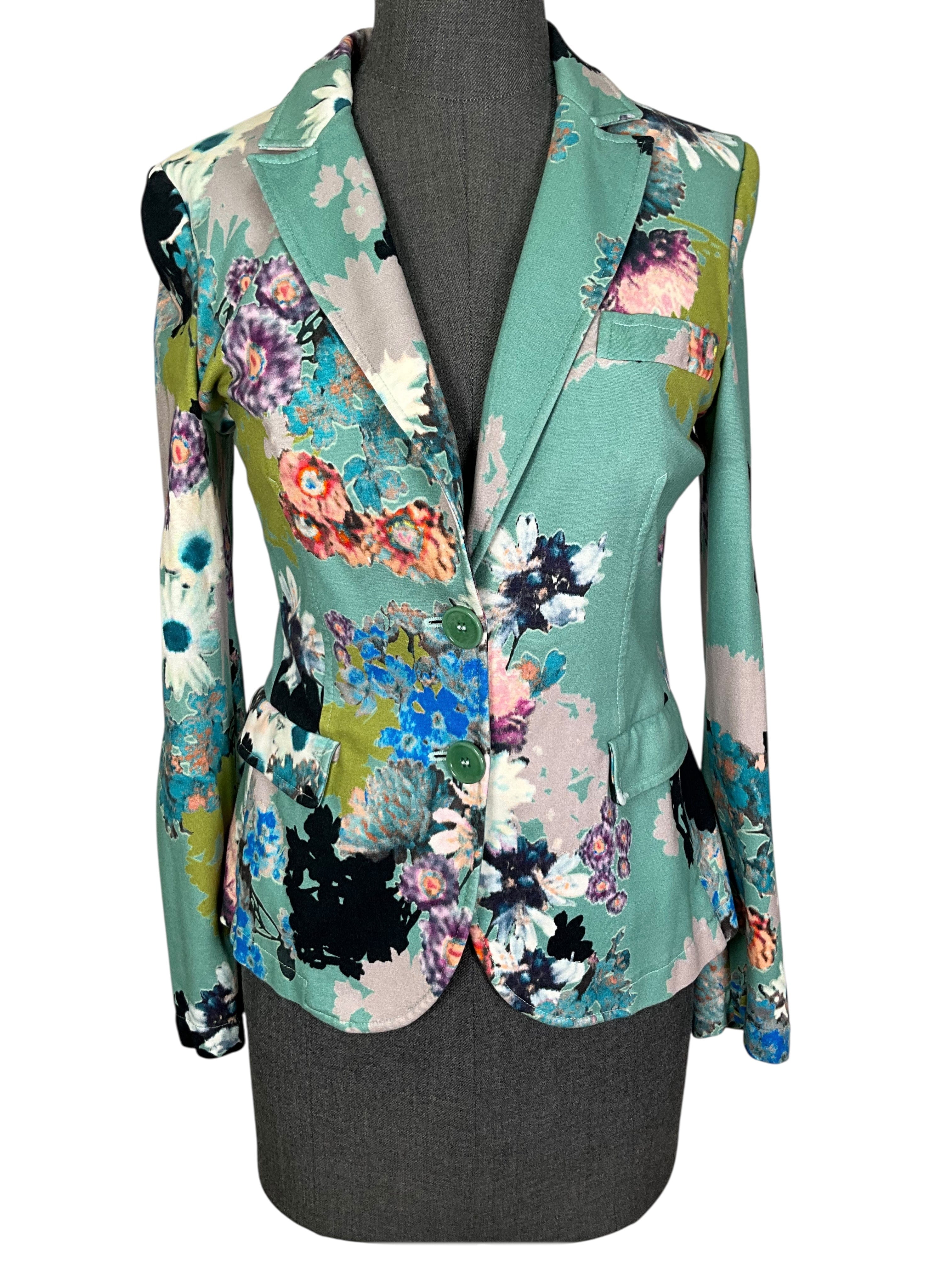 ETRO Floral Printed Blazer Jacket Size S