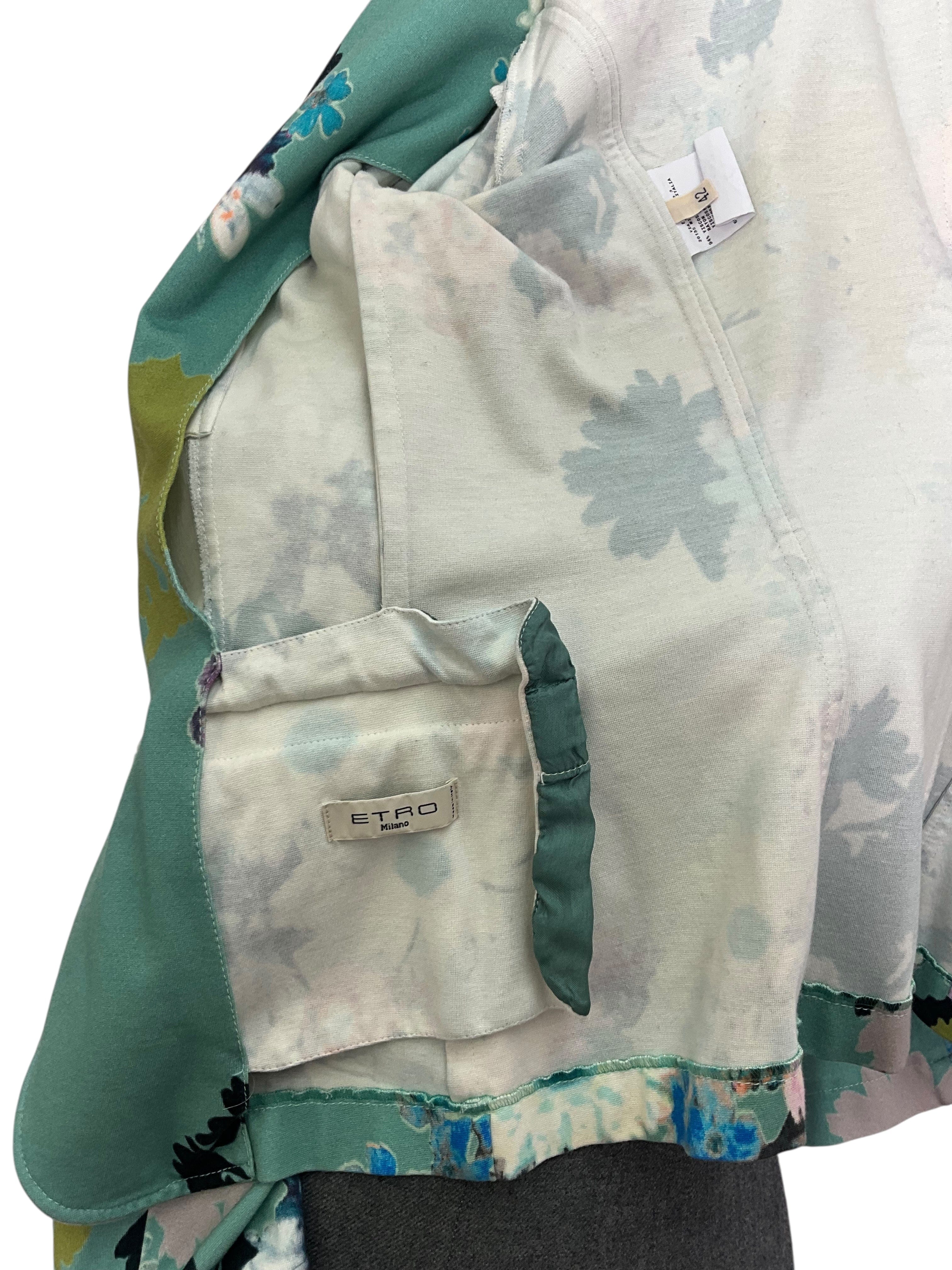 ETRO Floral Printed Blazer Jacket Size S