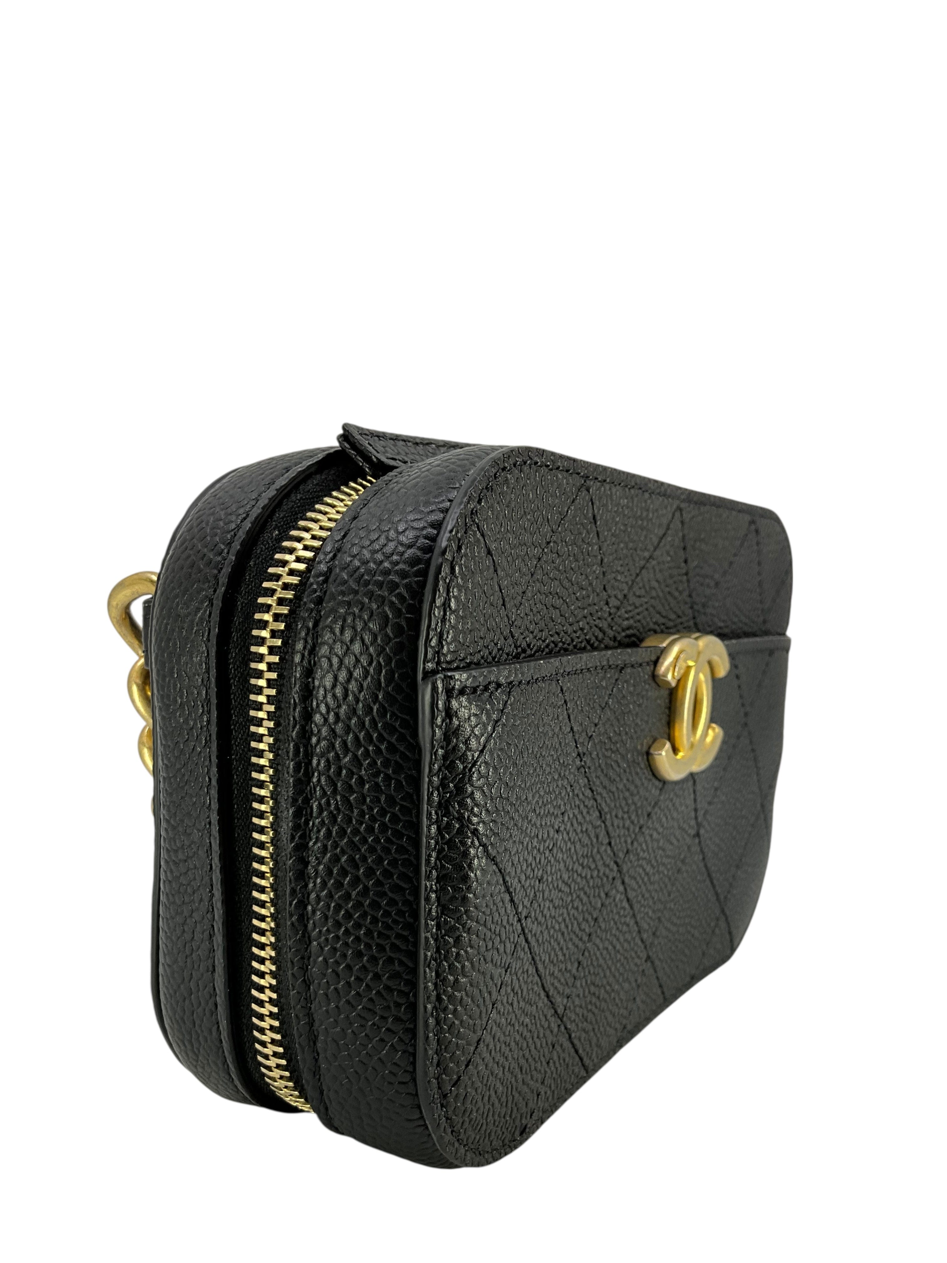 Chanel Quilted Caviar Affinity Belt Bag