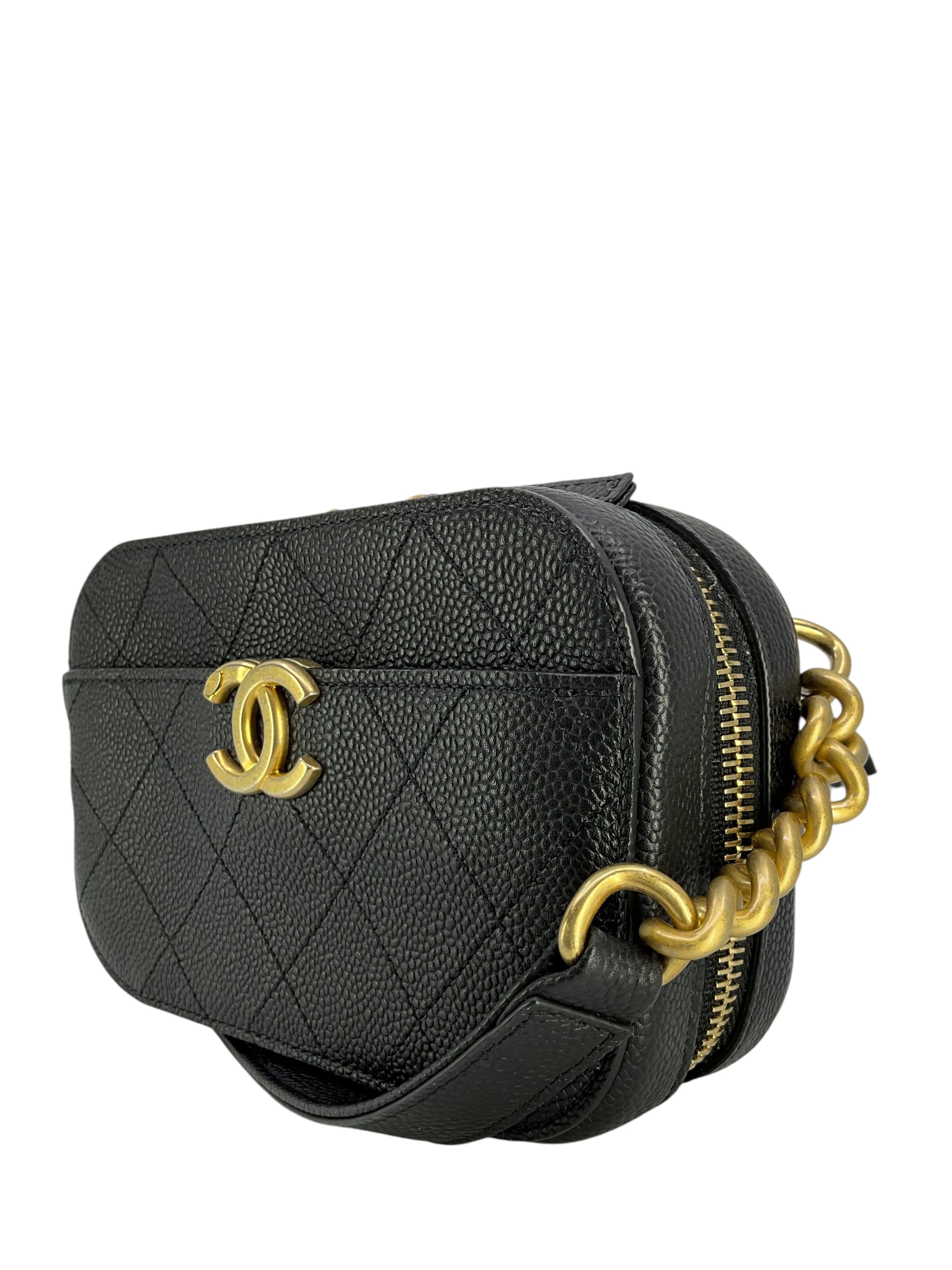 Chanel Quilted Caviar Affinity Belt Bag