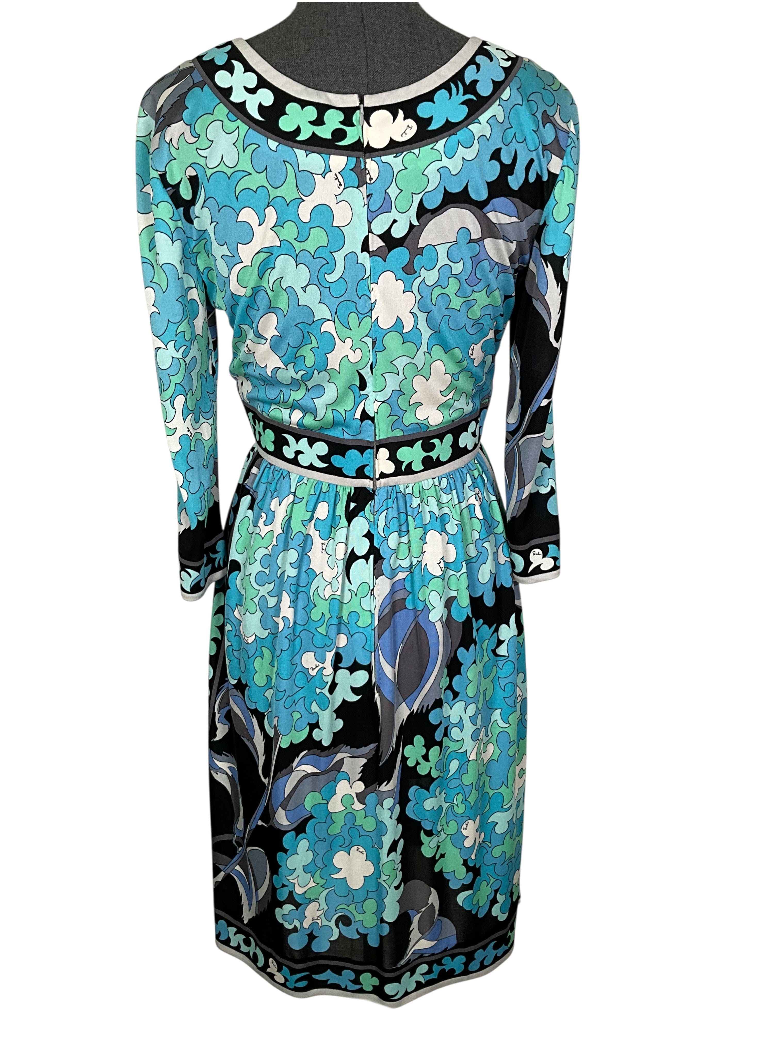 Emilio Pucci Abstract Printed Silk Dress Size M