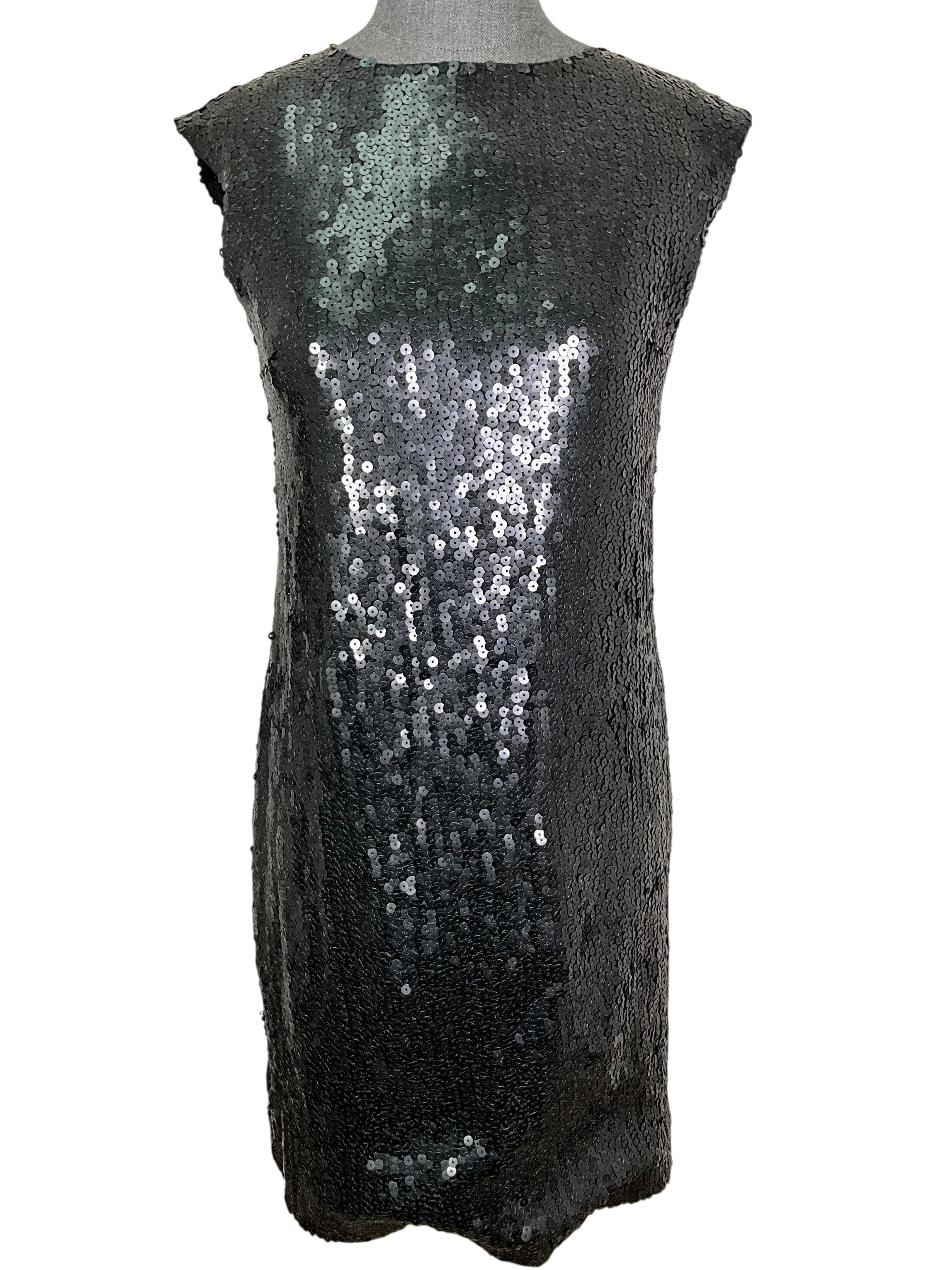 Chanel Sequins Sleeveless Mini Dress Size S