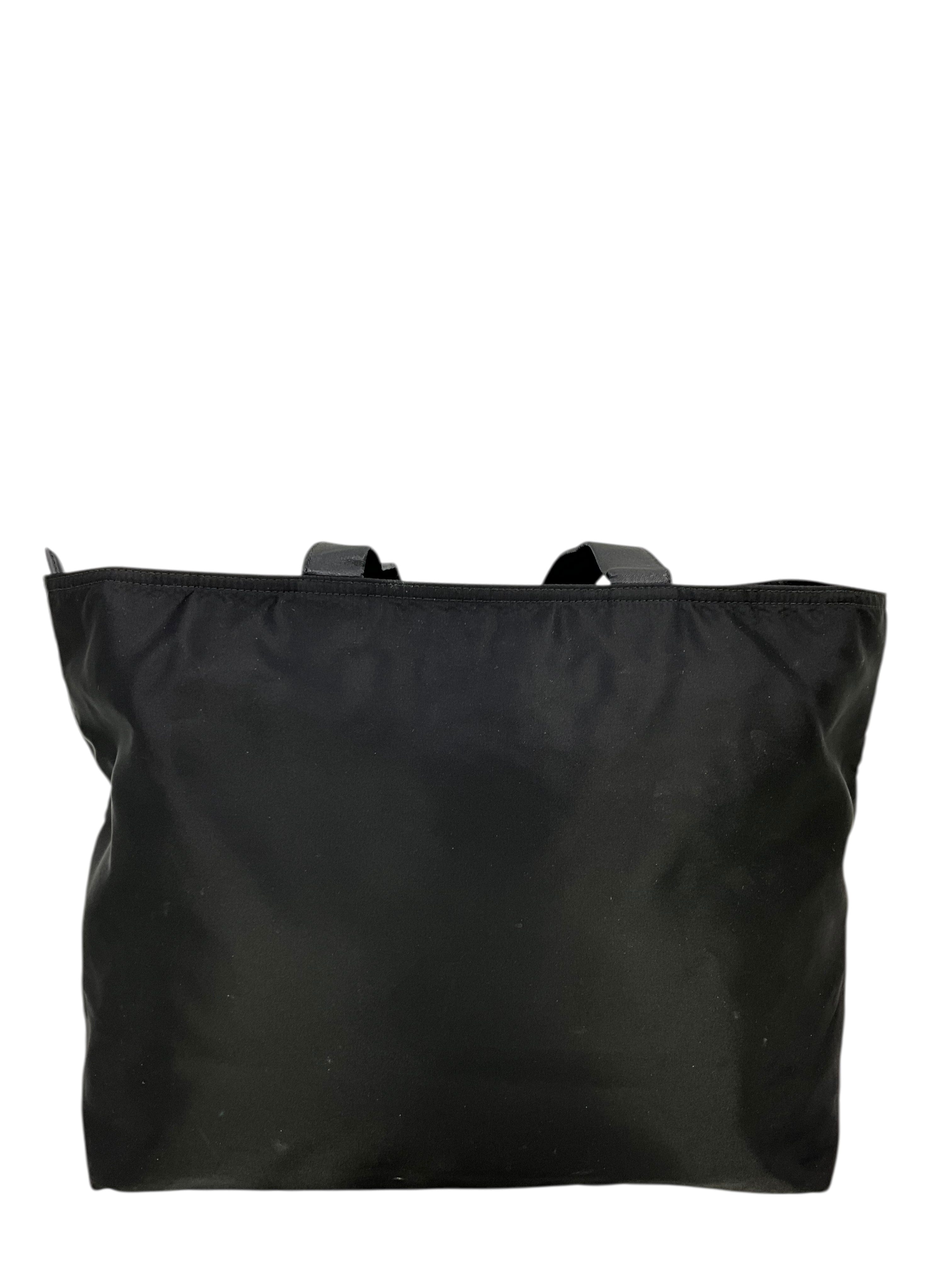 Prada Nylon Logo Ribbon Tote Bag