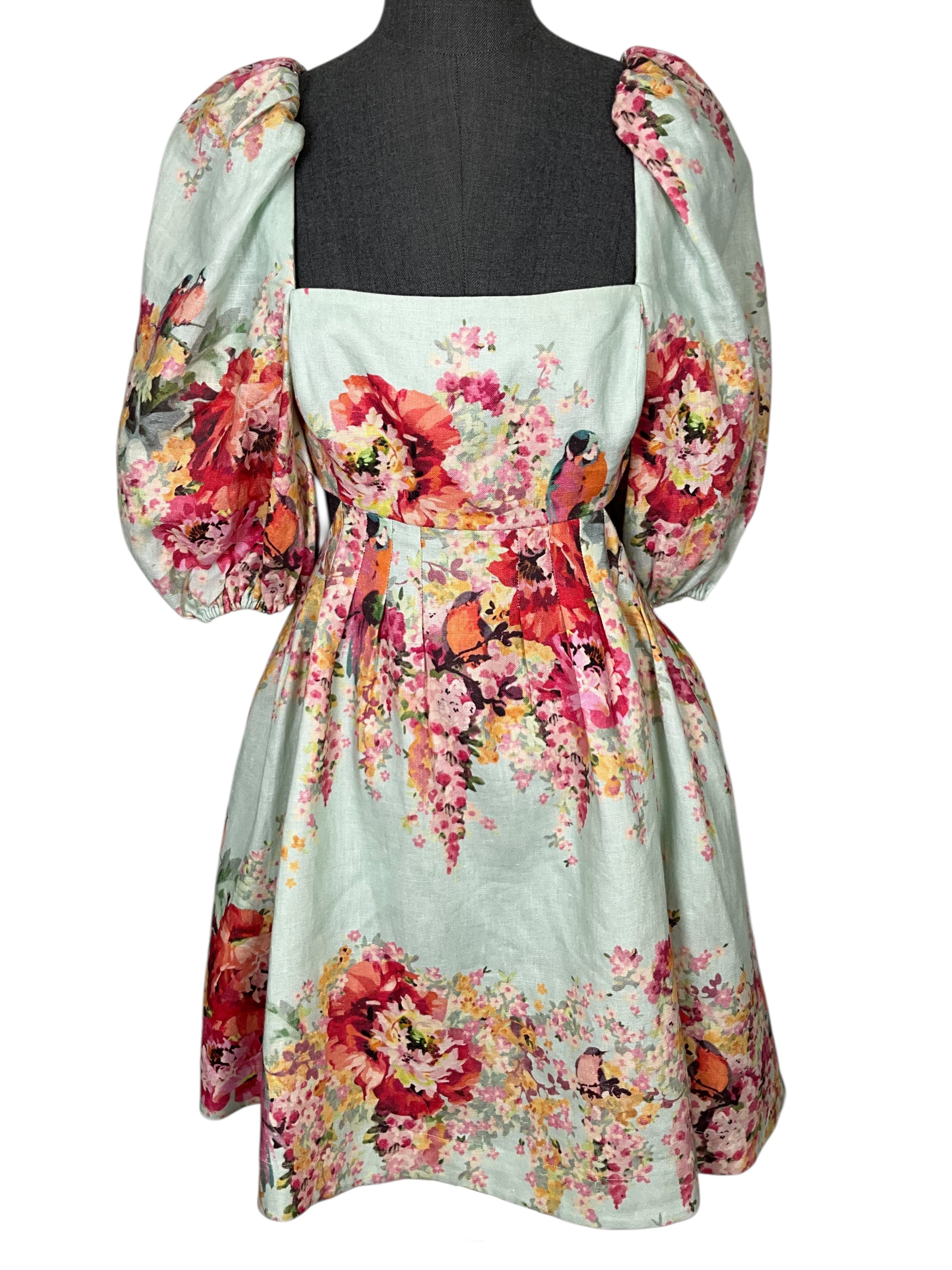 Zimmermann Mae Cut Out Mini Dress Size L