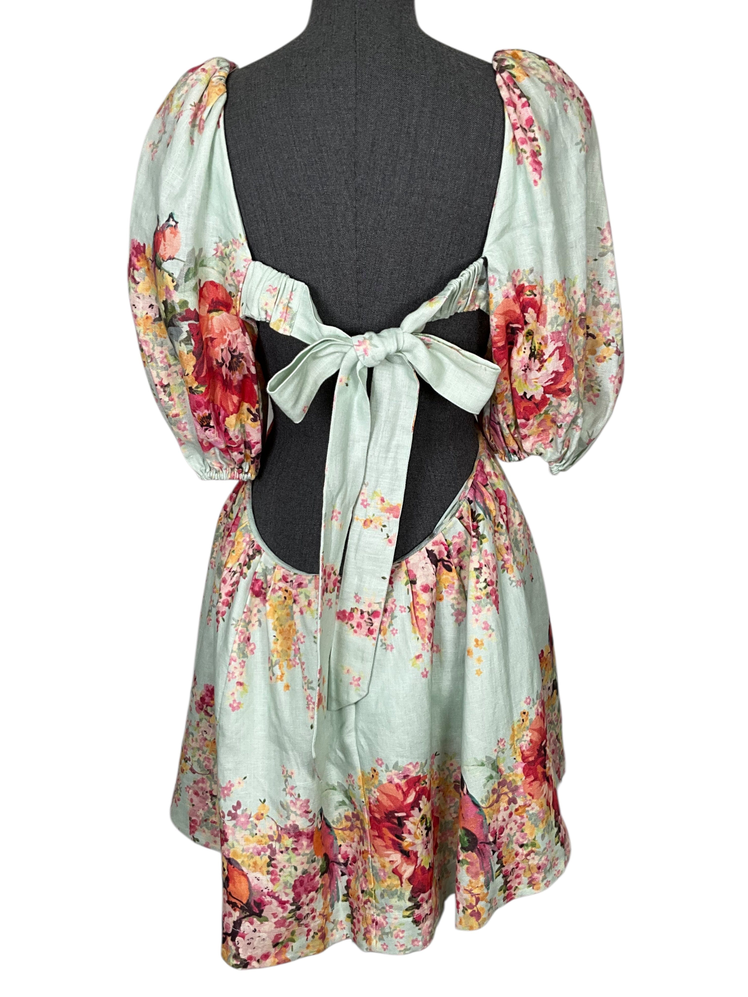 Zimmermann Mae Cut Out Mini Dress Size L
