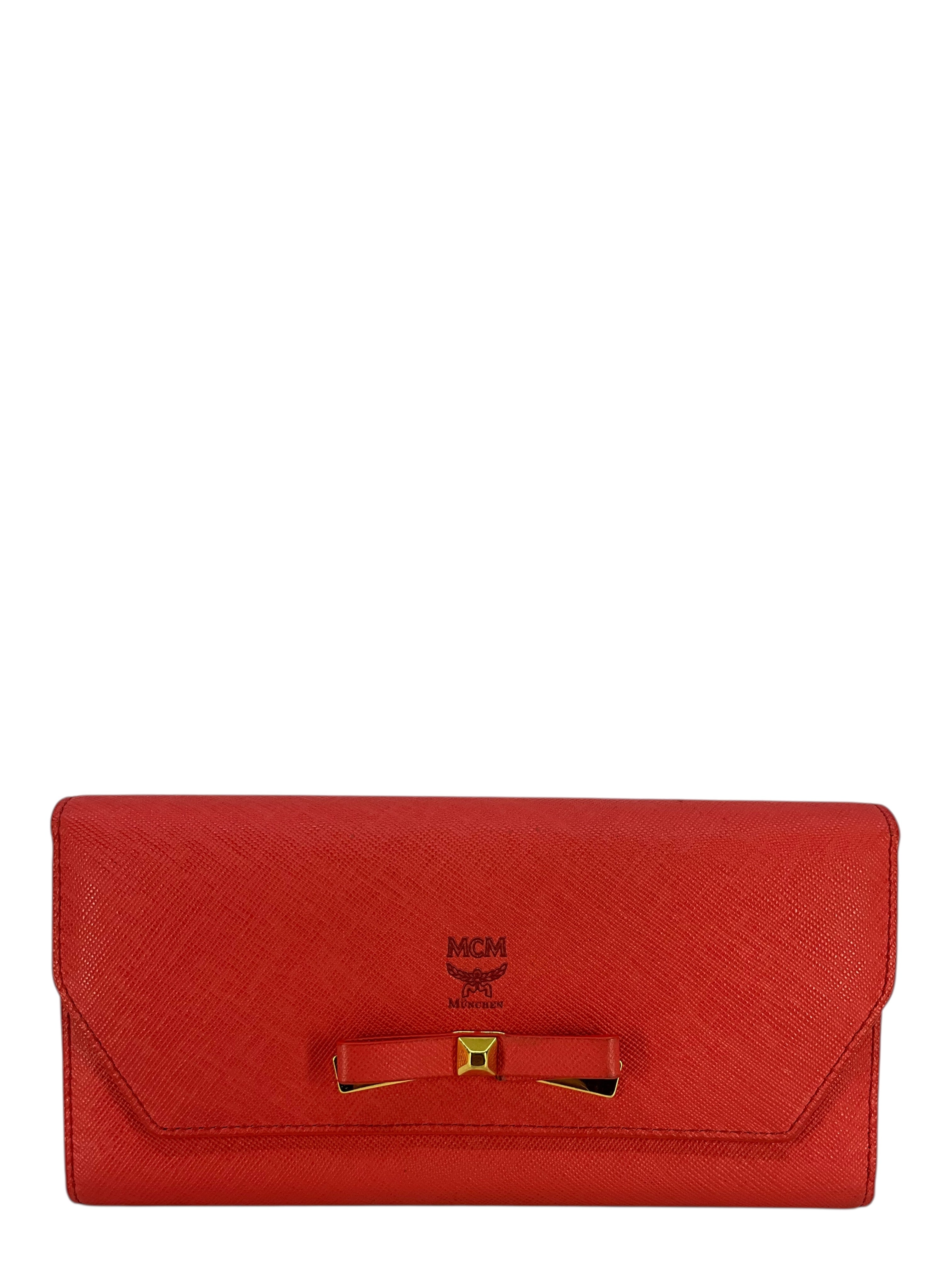 MCM Leather Snap Wallet