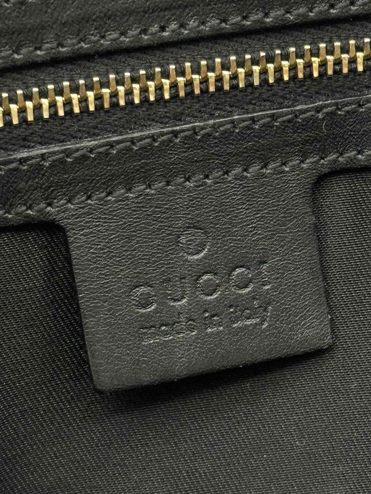 GUCCI Black Frilled Tote Bag