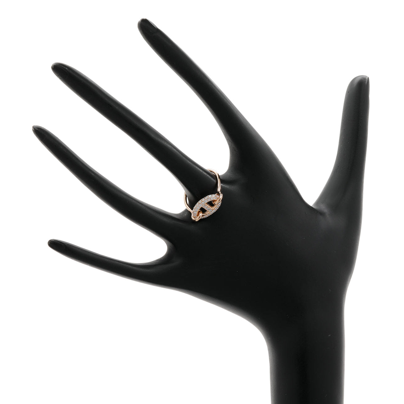 Hermes 18K Rose Gold Diamond Farandole Ring