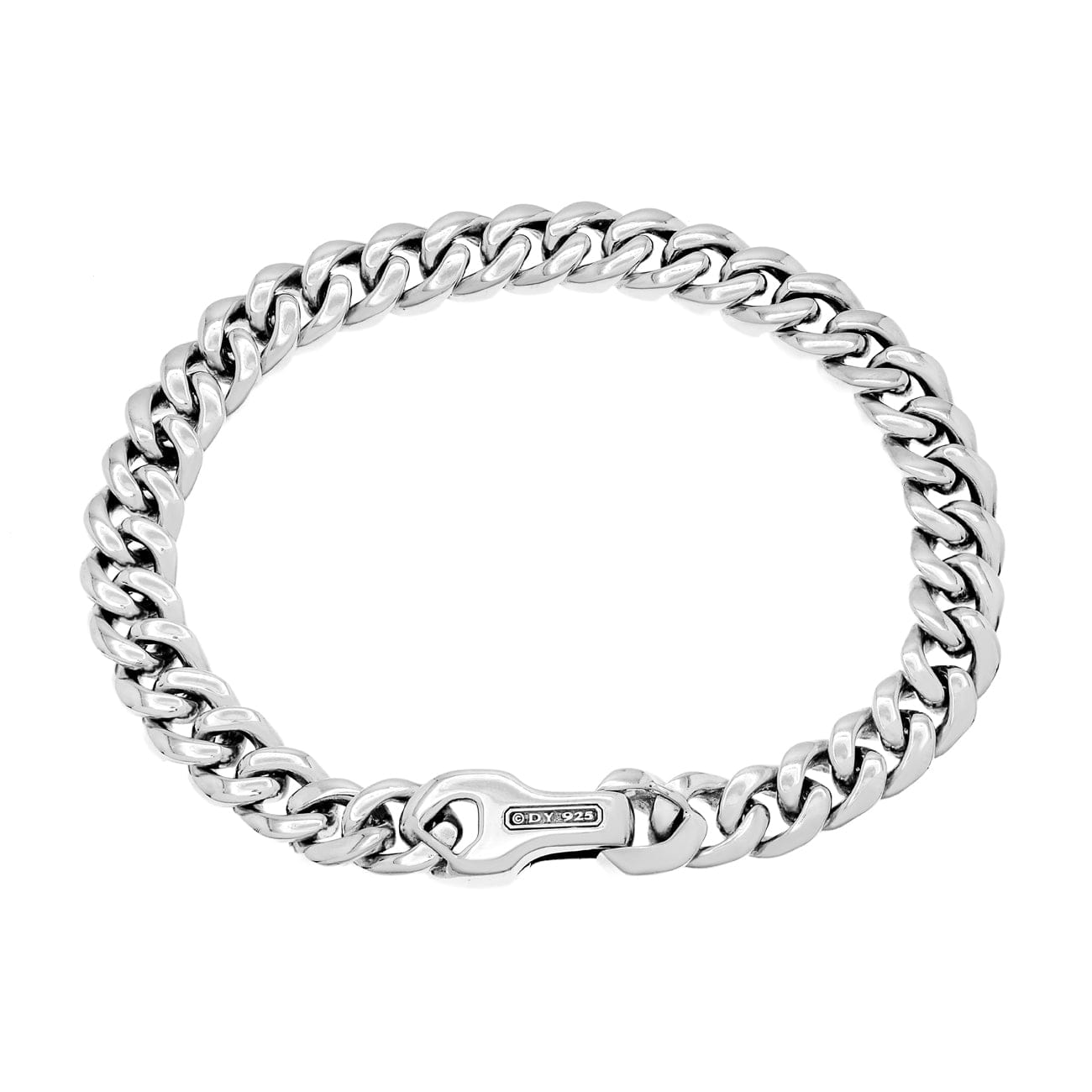 David Yurman Sterling Silver 8mm Curb Chain Bracelet