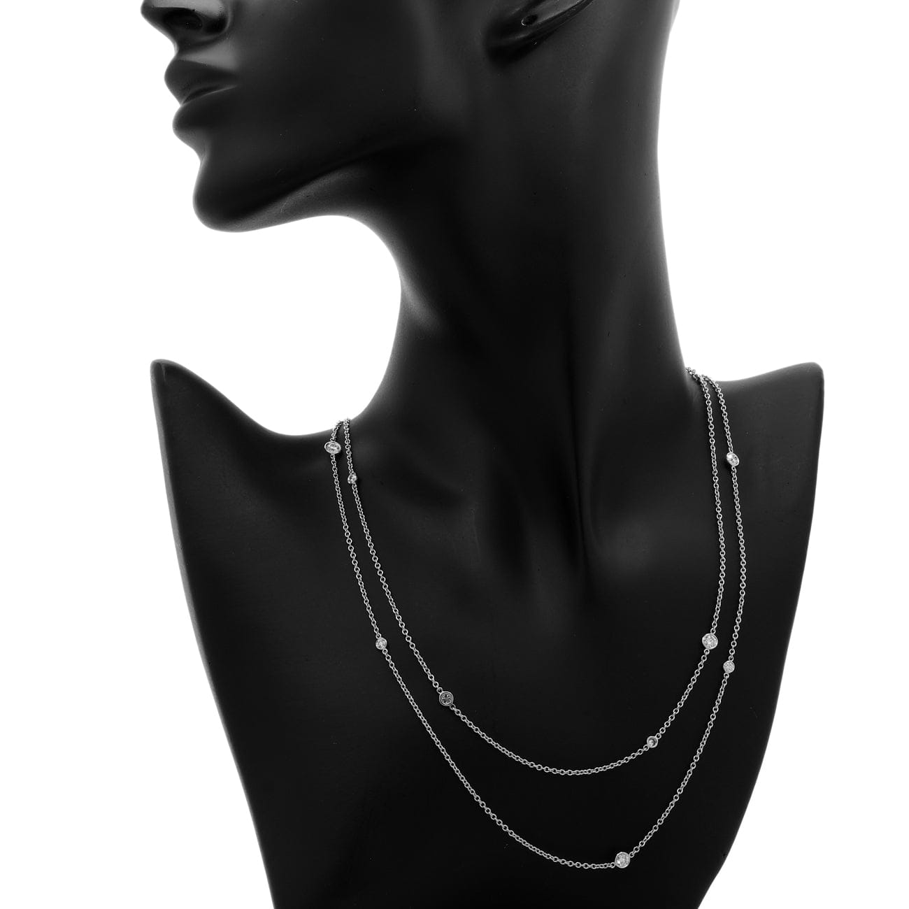 Tiffany & Co. Platinum Diamonds By The Yard Sprinkle Necklace
