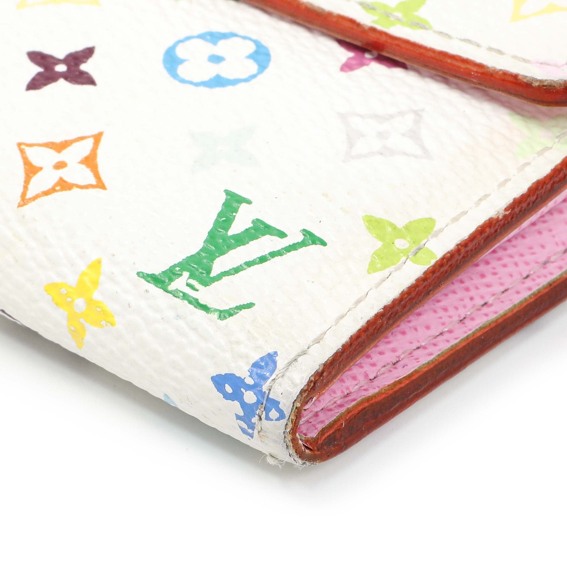 Louis Vuitton White Multicolor Sarah Wallet