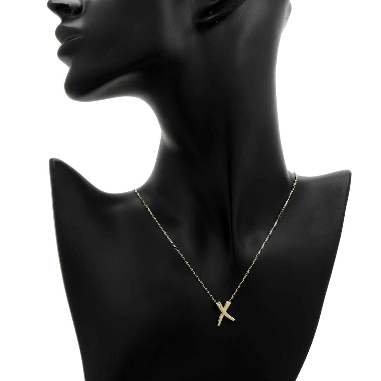 Tiffany & Co. 18K Yellow Gold Paloma Picasso Graffiti X Pendant Necklace