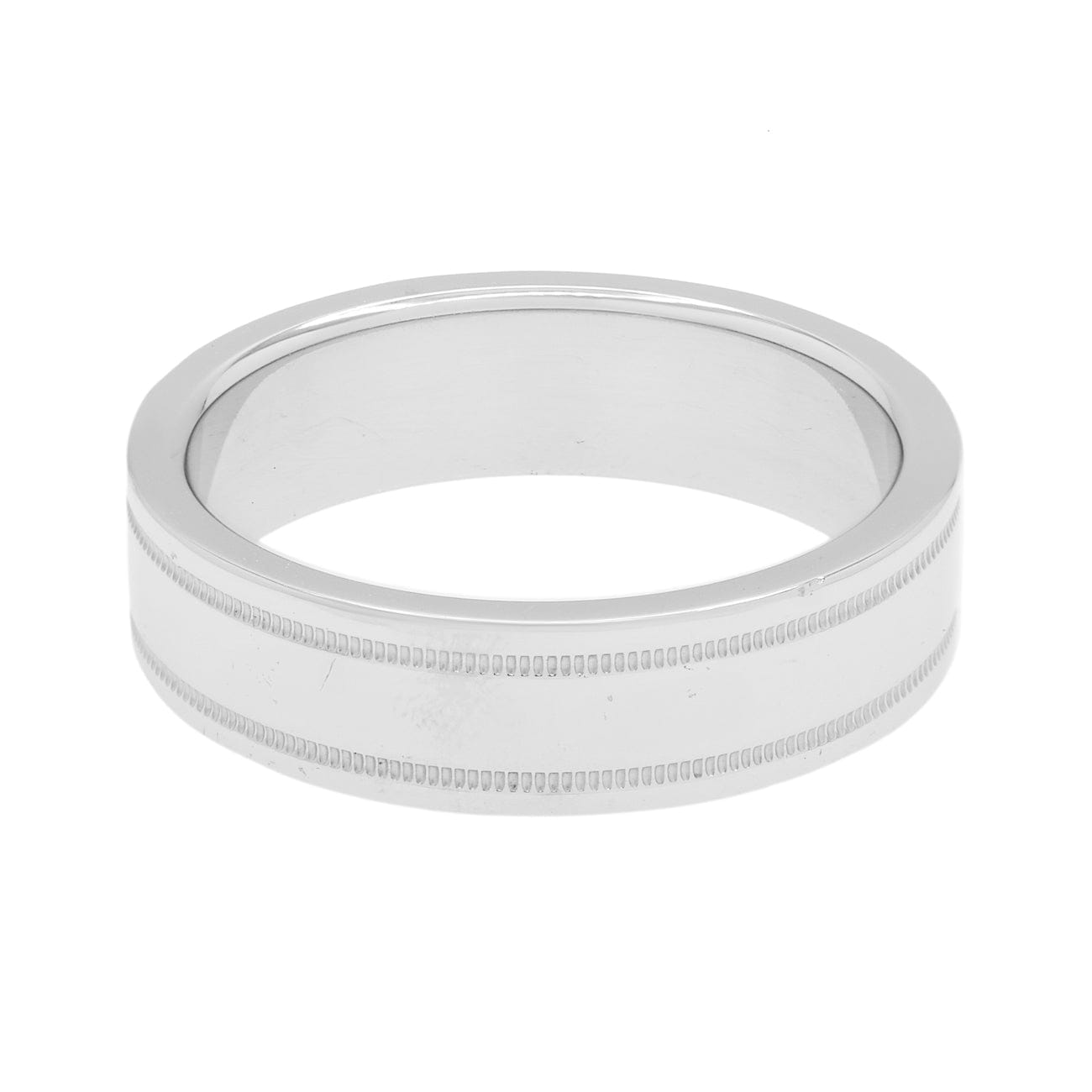 Tiffany & Co. Platinum 6mm Milgrain Band Ring