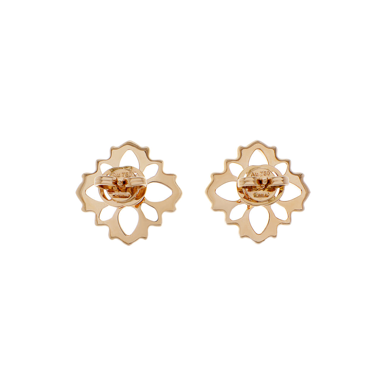 Gucci 18K Rose Gold Diamond Flora Earrings