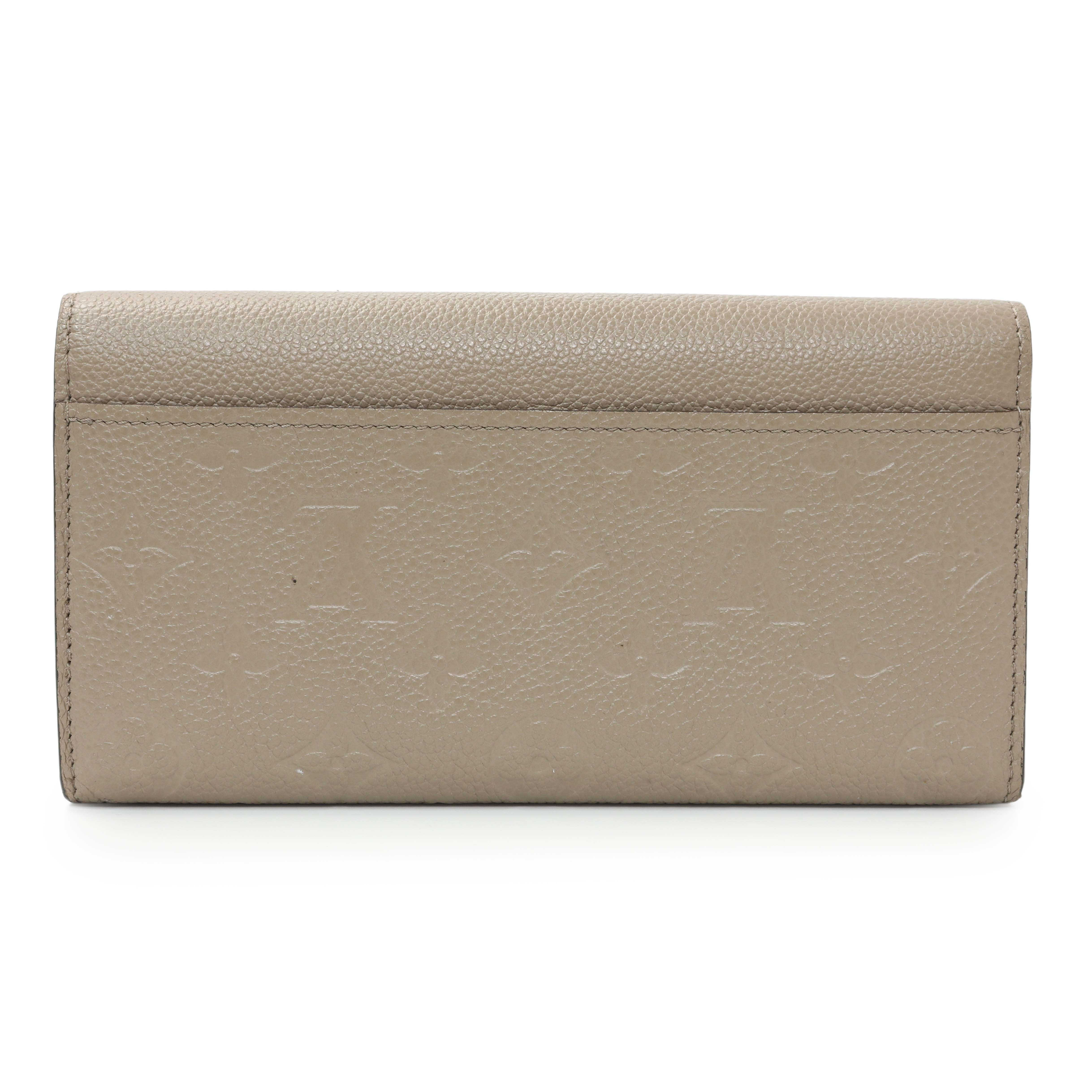 Louis Vuitton Tourterelle Empreinte Sarah Wallet