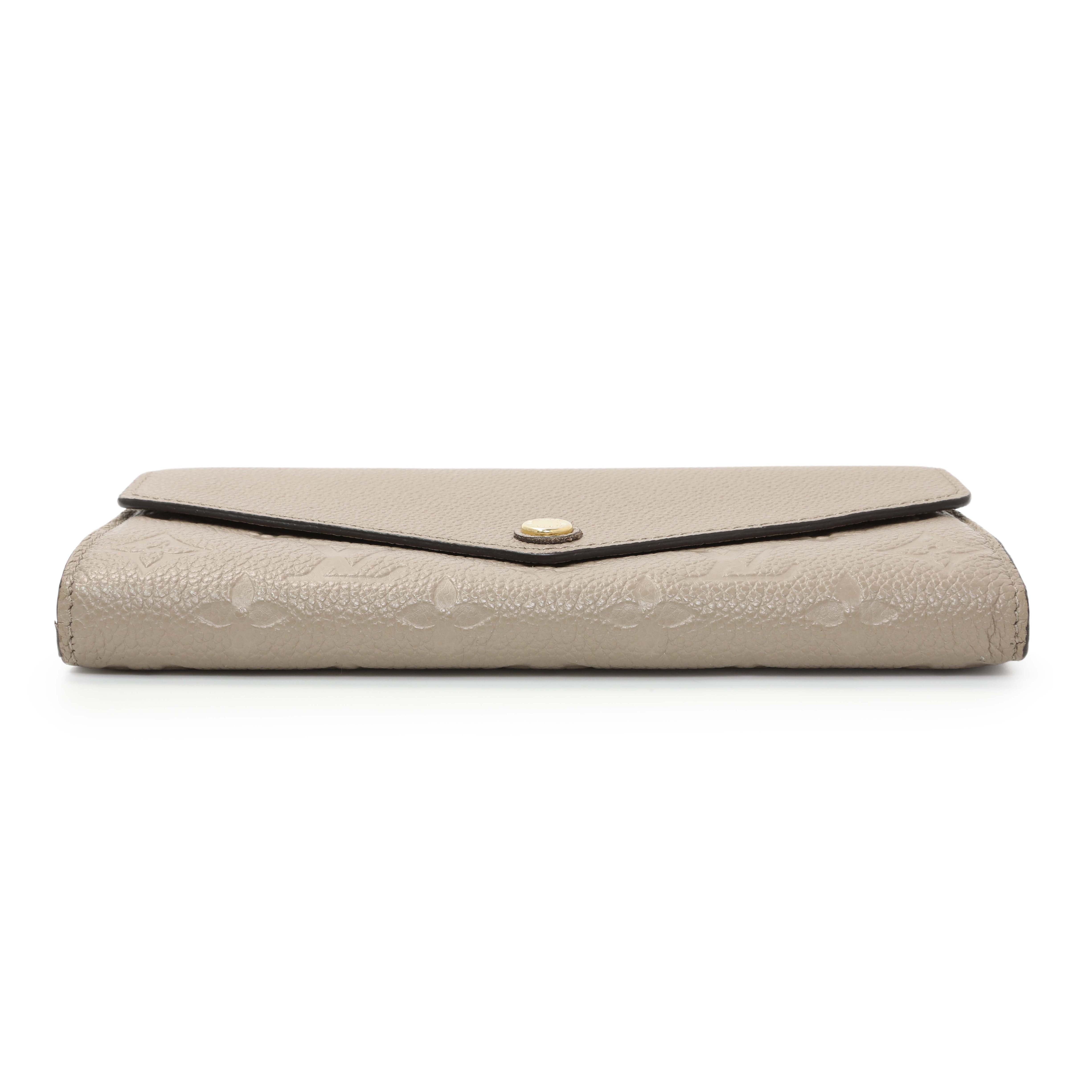 Louis Vuitton Tourterelle Empreinte Sarah Wallet