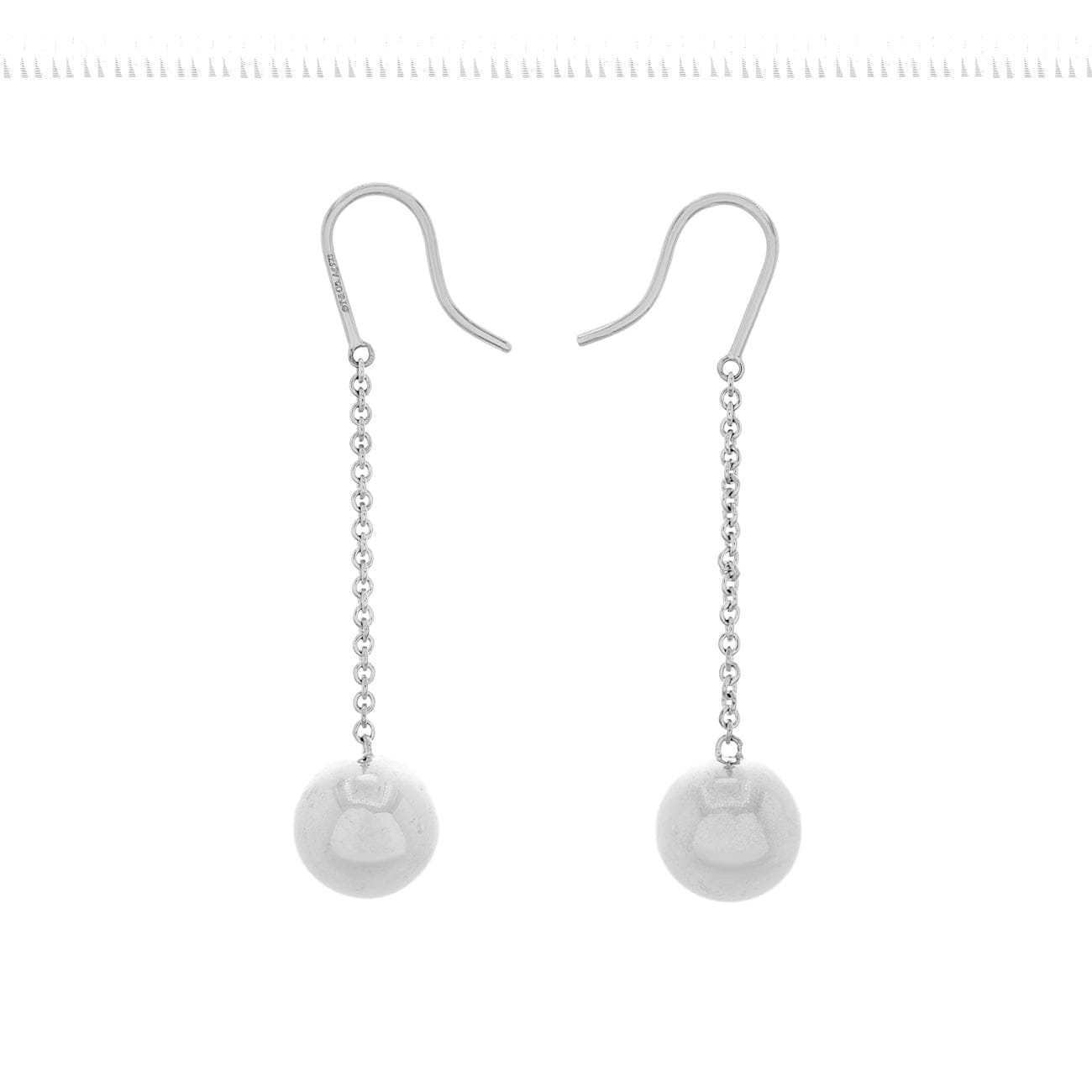 Tiffany & Co. Sterling Silver HardWear Ball Drop Earrings