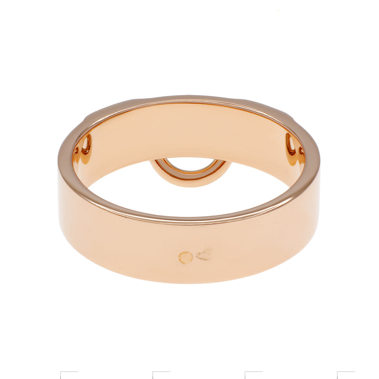 Hermes 18K Rose Gold PM Collier De Chien Ring