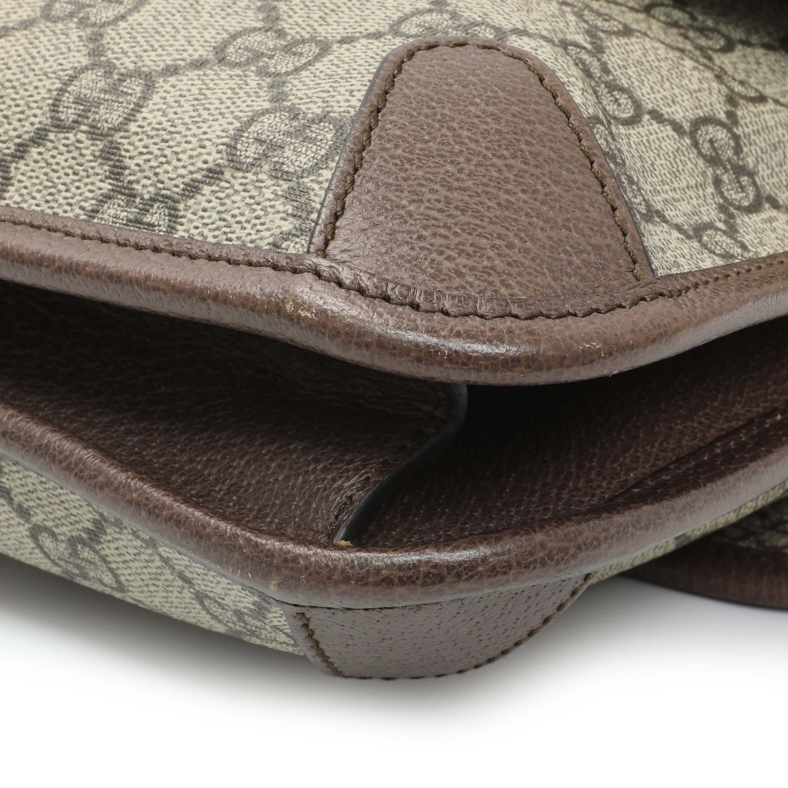 Gucci GG Supreme Monogram Web Neo Vintage Messenger Bag