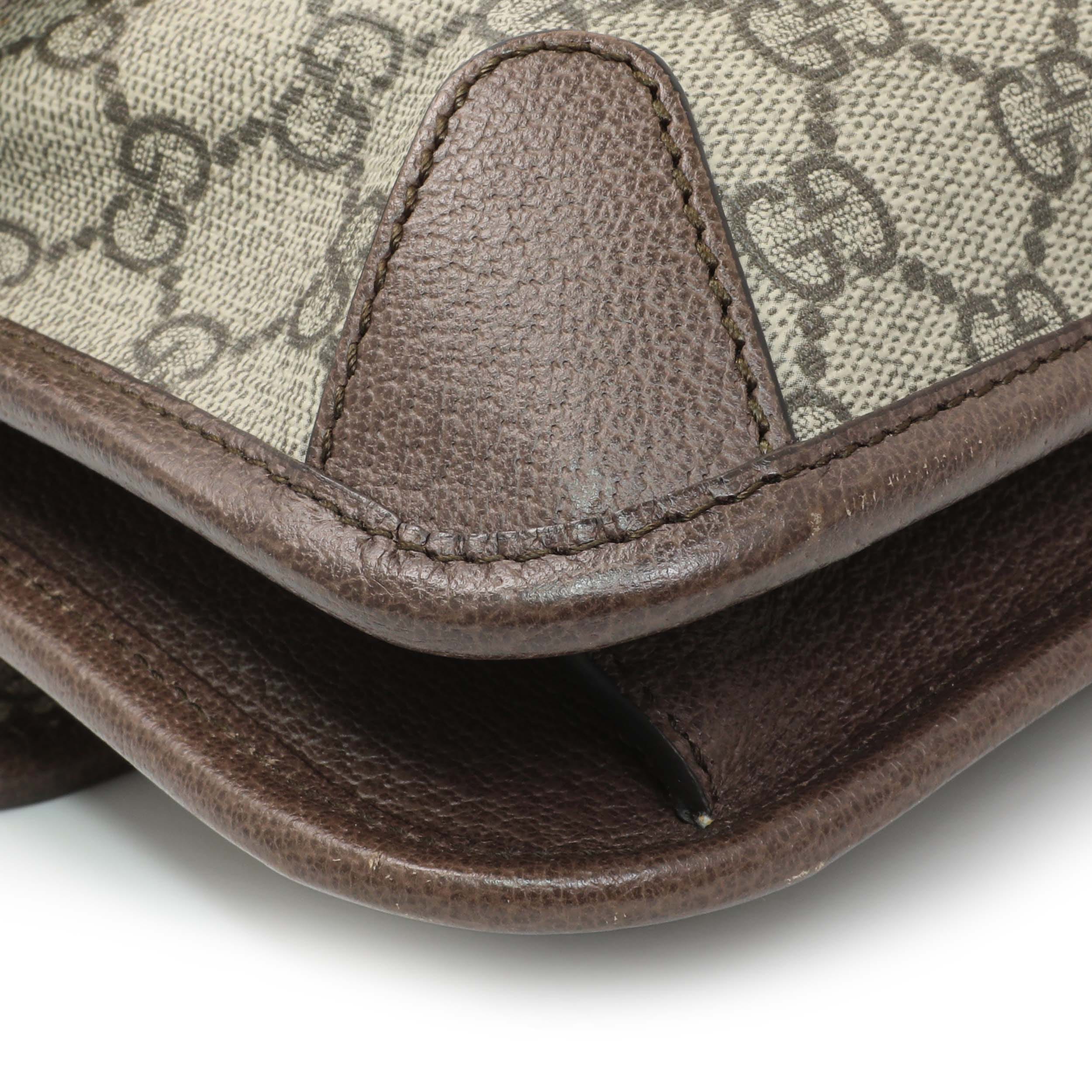 Gucci GG Supreme Monogram Web Neo Vintage Messenger Bag