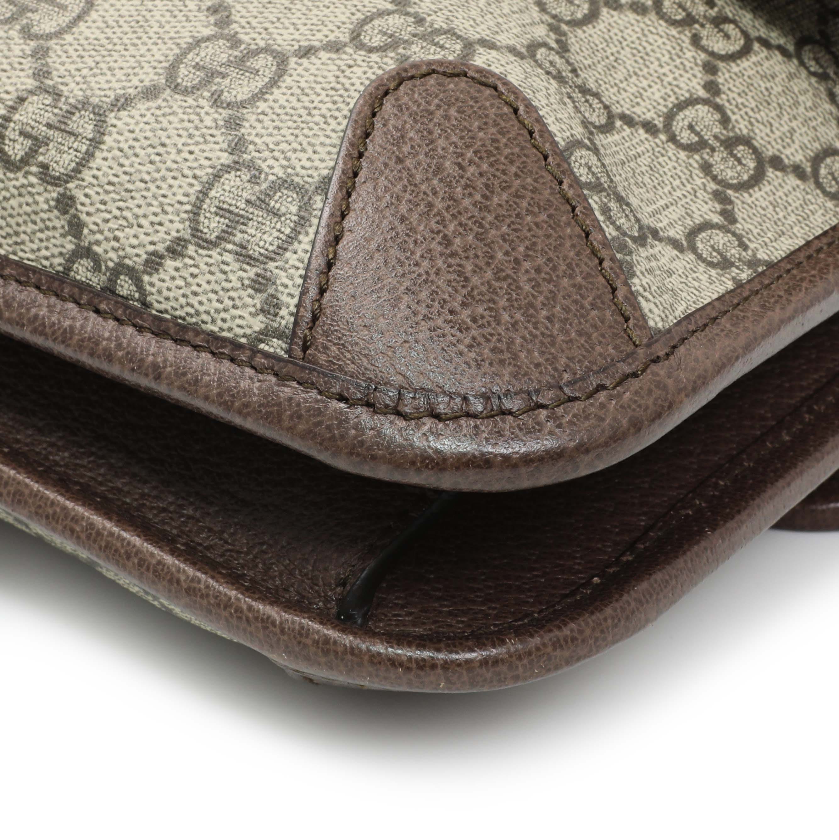 Gucci GG Supreme Monogram Web Neo Vintage Messenger Bag