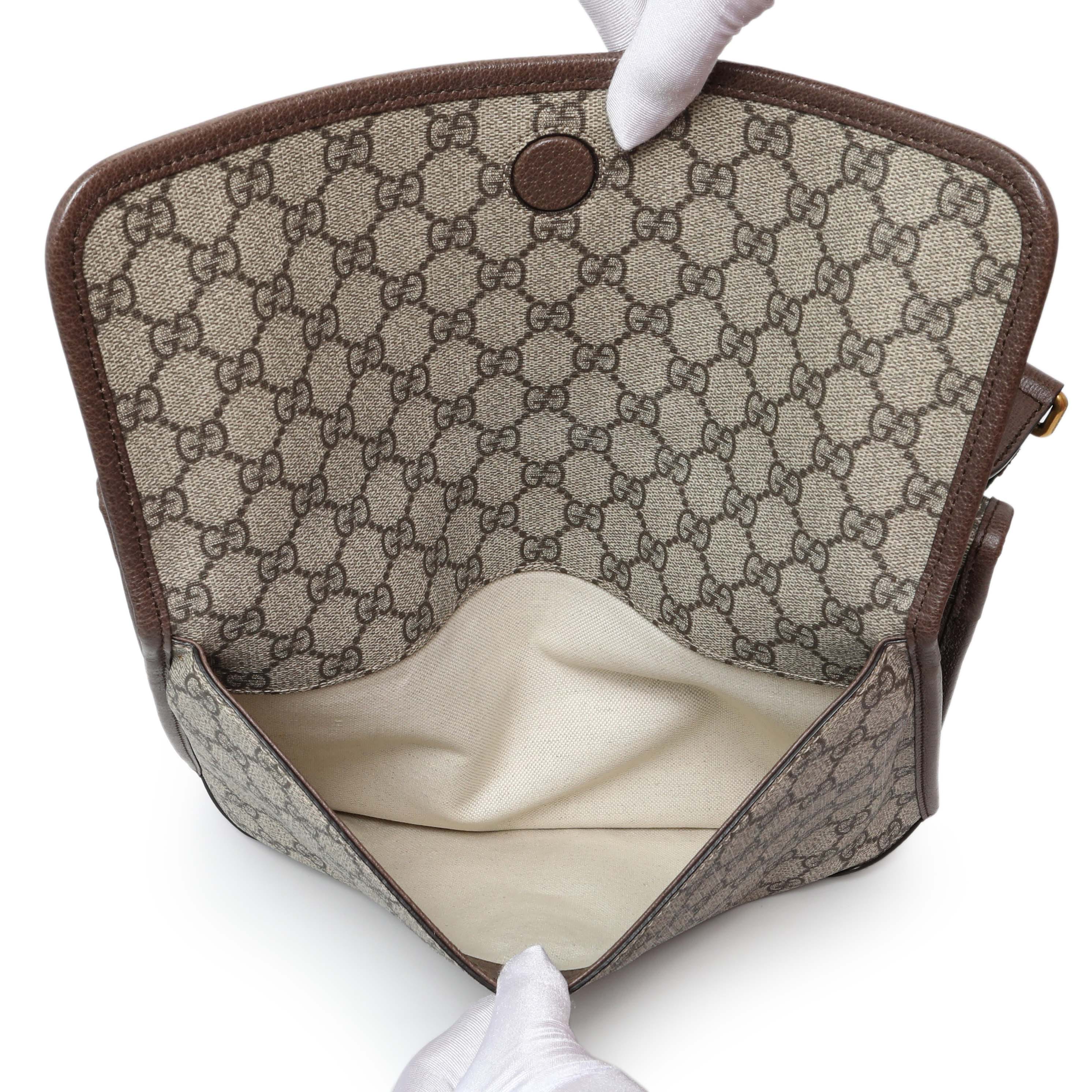 Gucci GG Supreme Monogram Web Neo Vintage Messenger Bag