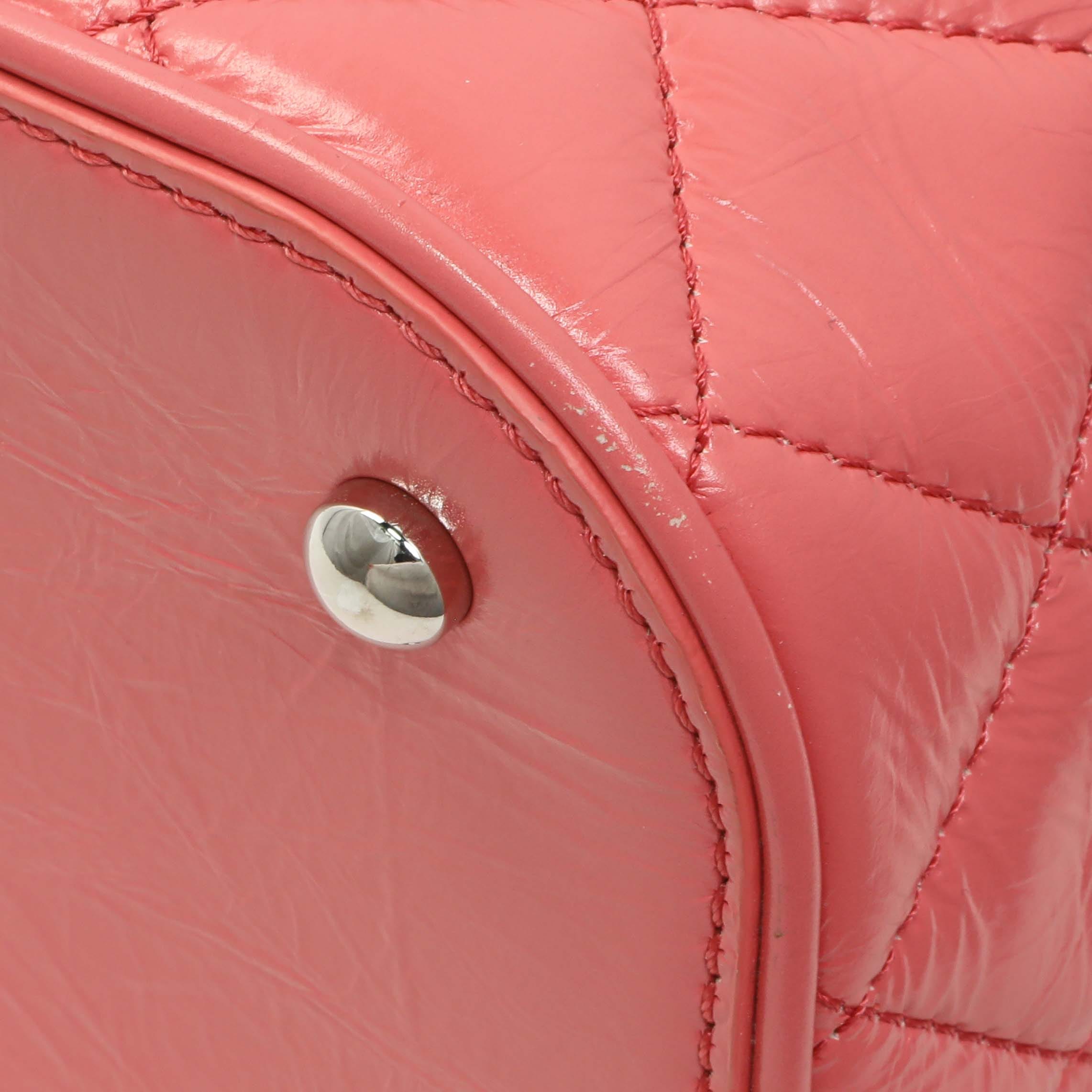Chanel Pink Crumpled Calfskin PVC Quilted Aquarium Backpack