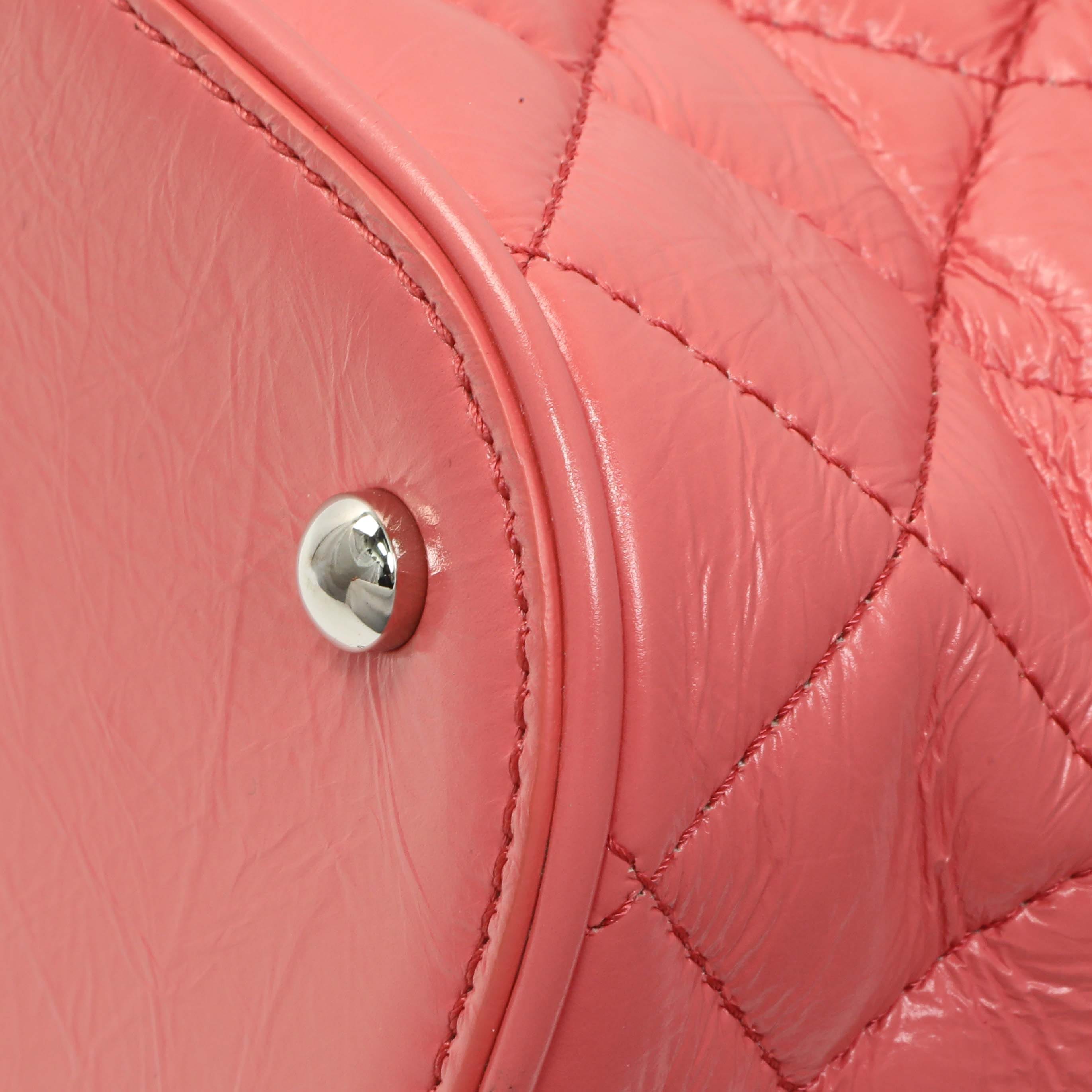 Chanel Pink Crumpled Calfskin PVC Quilted Aquarium Backpack
