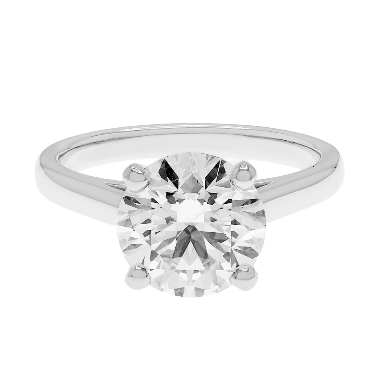 De Beers 2.15ct GIA Platinum Classic Round Brilliant Diamond Ring