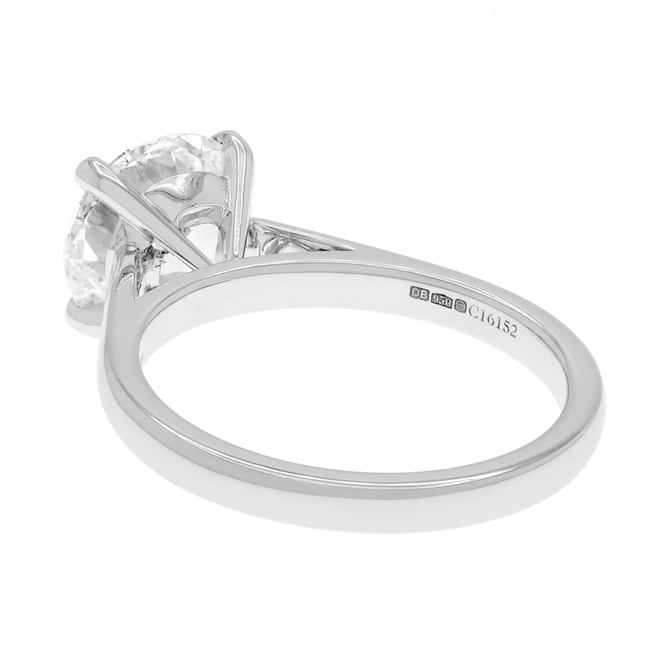 De Beers 2.15ct GIA Platinum Classic Round Brilliant Diamond Ring