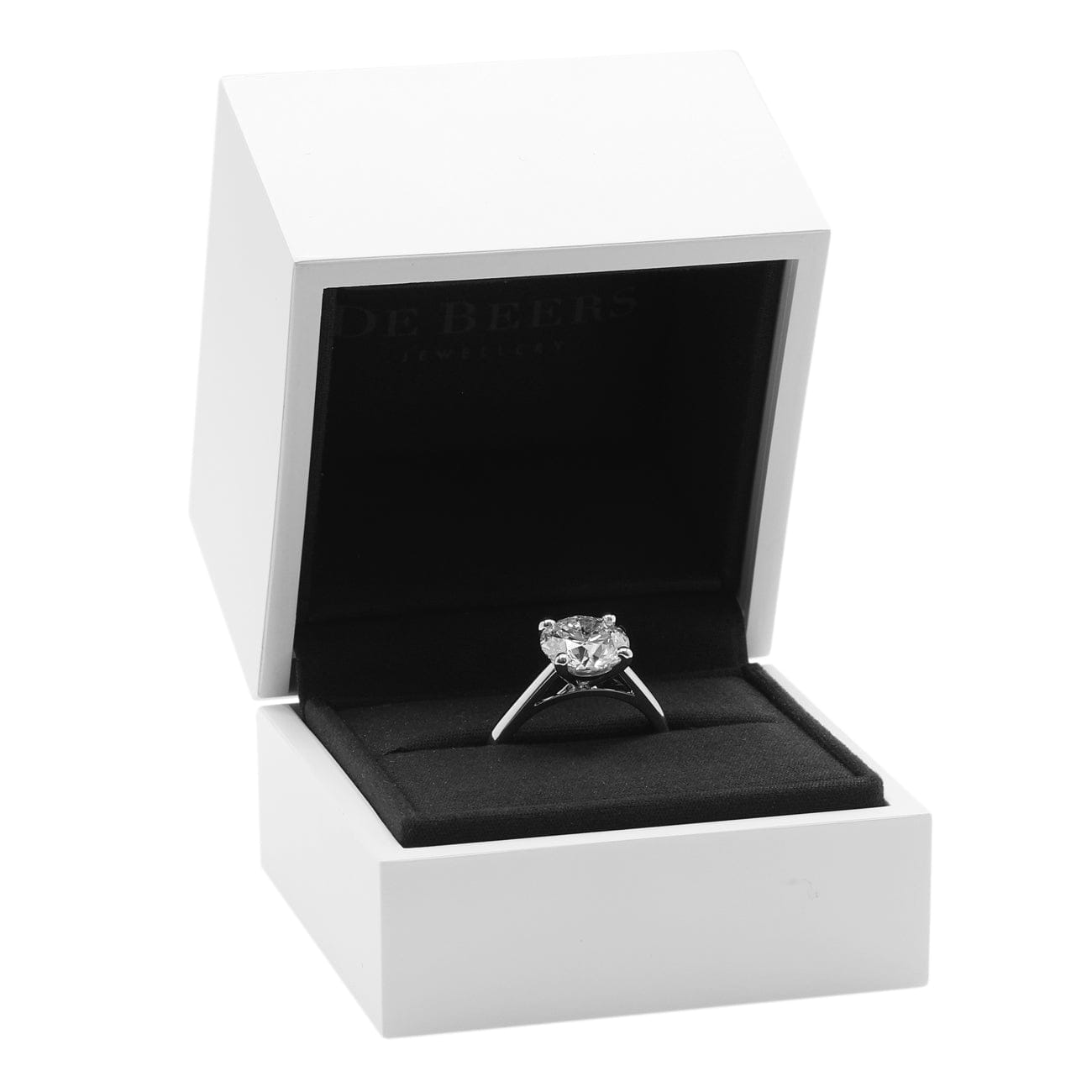 De Beers 2.15ct GIA Platinum Classic Round Brilliant Diamond Ring