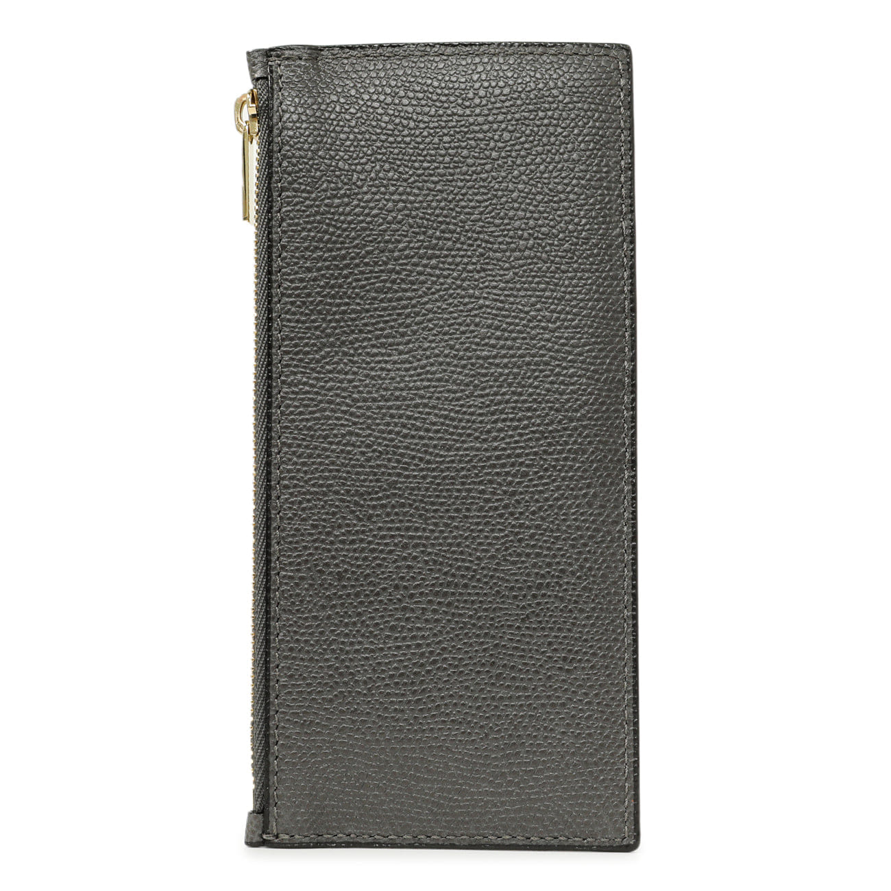 Valexta Valextra Grey Calfskin Card Holder With Zip