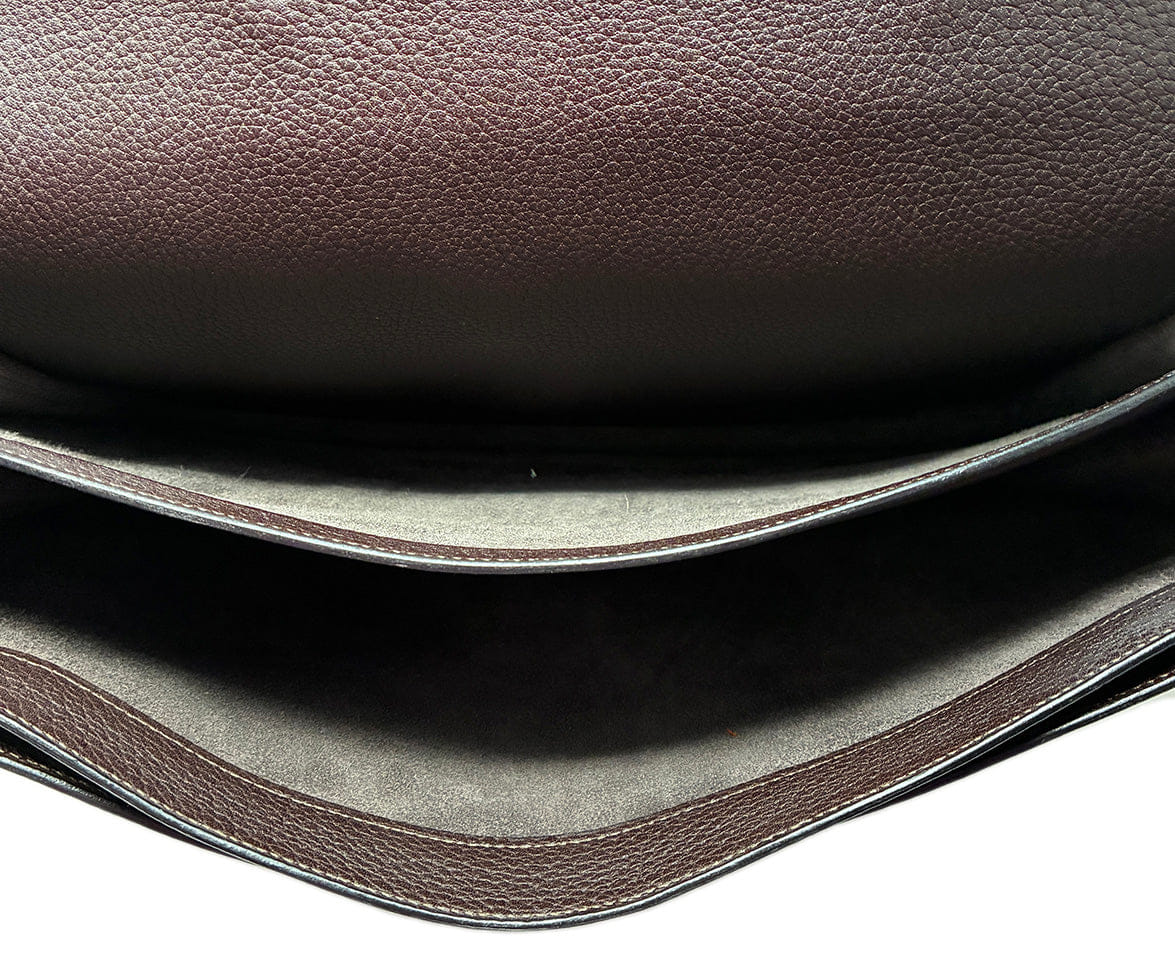 Hermes Sac a Depeche Brown Leather Briefcase