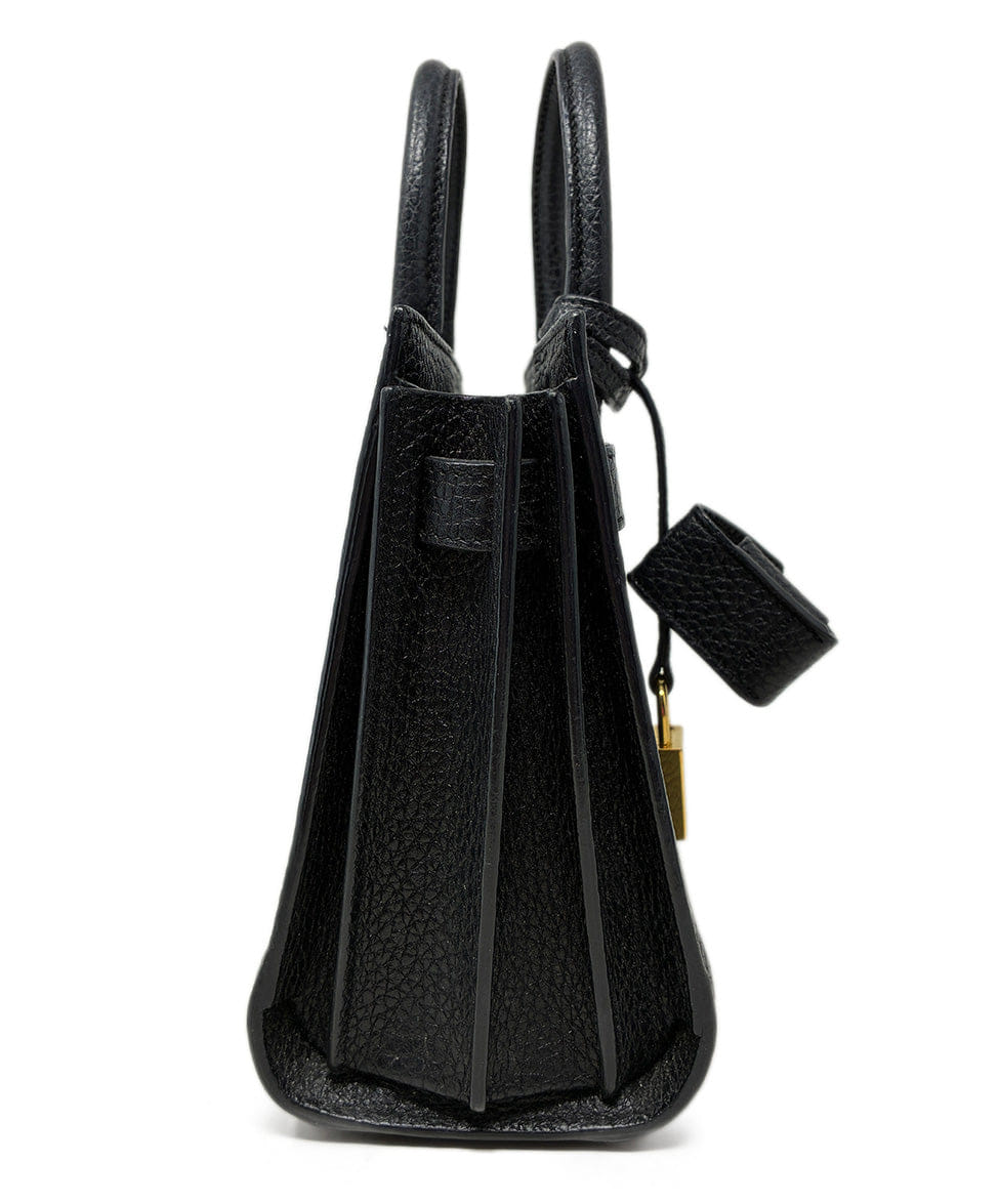 Saint Laurent Sac de Jour Nano in Black Leather Handbag