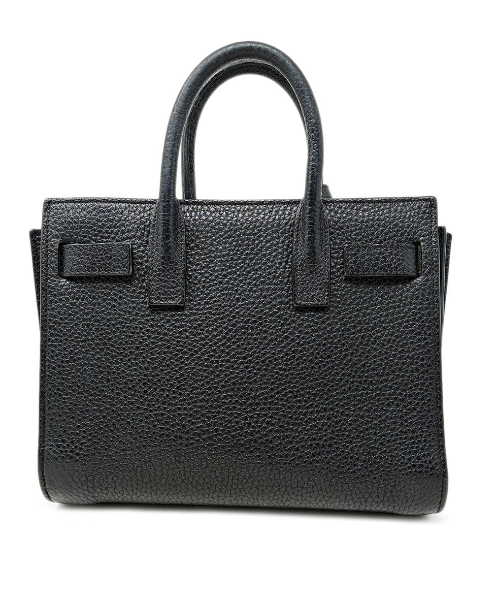 Saint Laurent Sac de Jour Nano in Black Leather Handbag