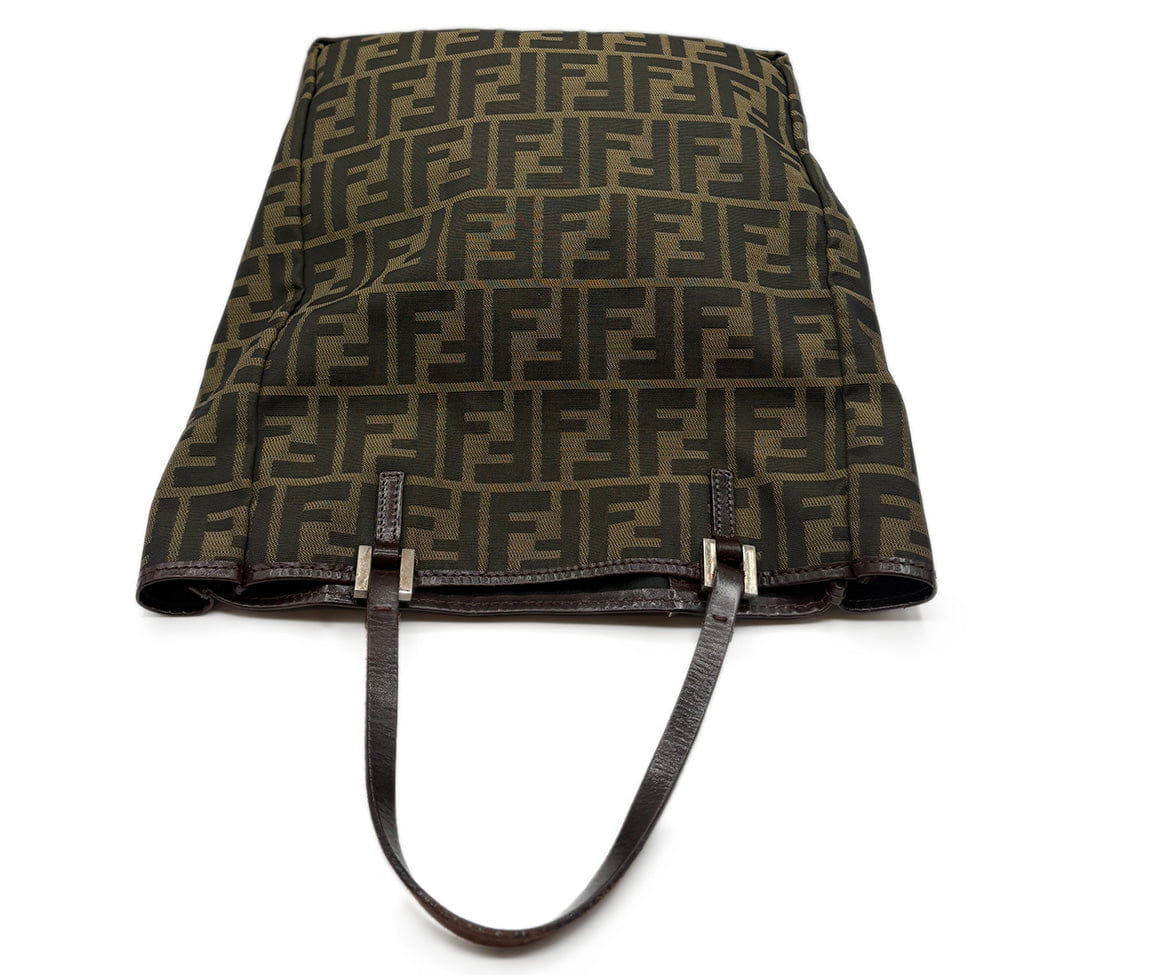 Fendi Tan Canvas Handbag