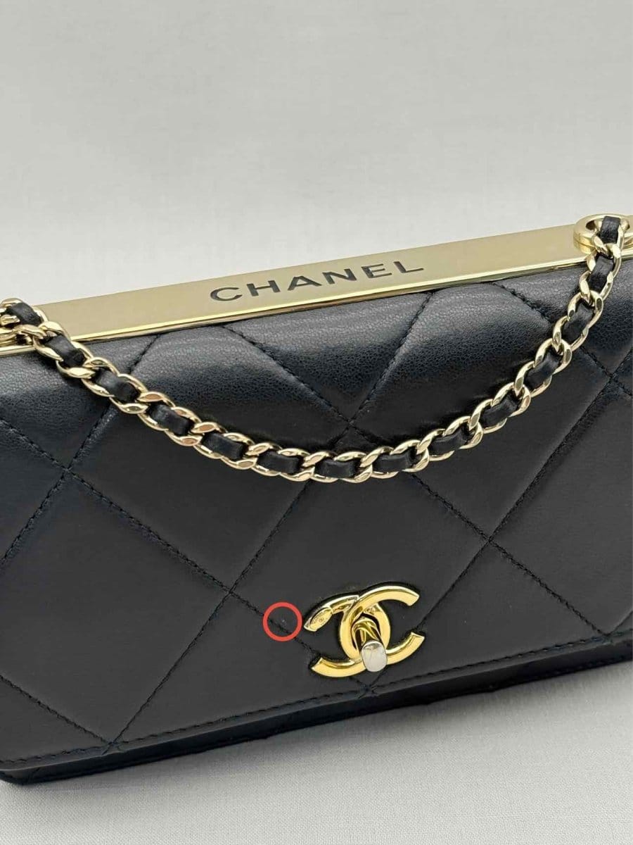 CHANEL Trendy CC WOC Black Quilted Shoulder Bag