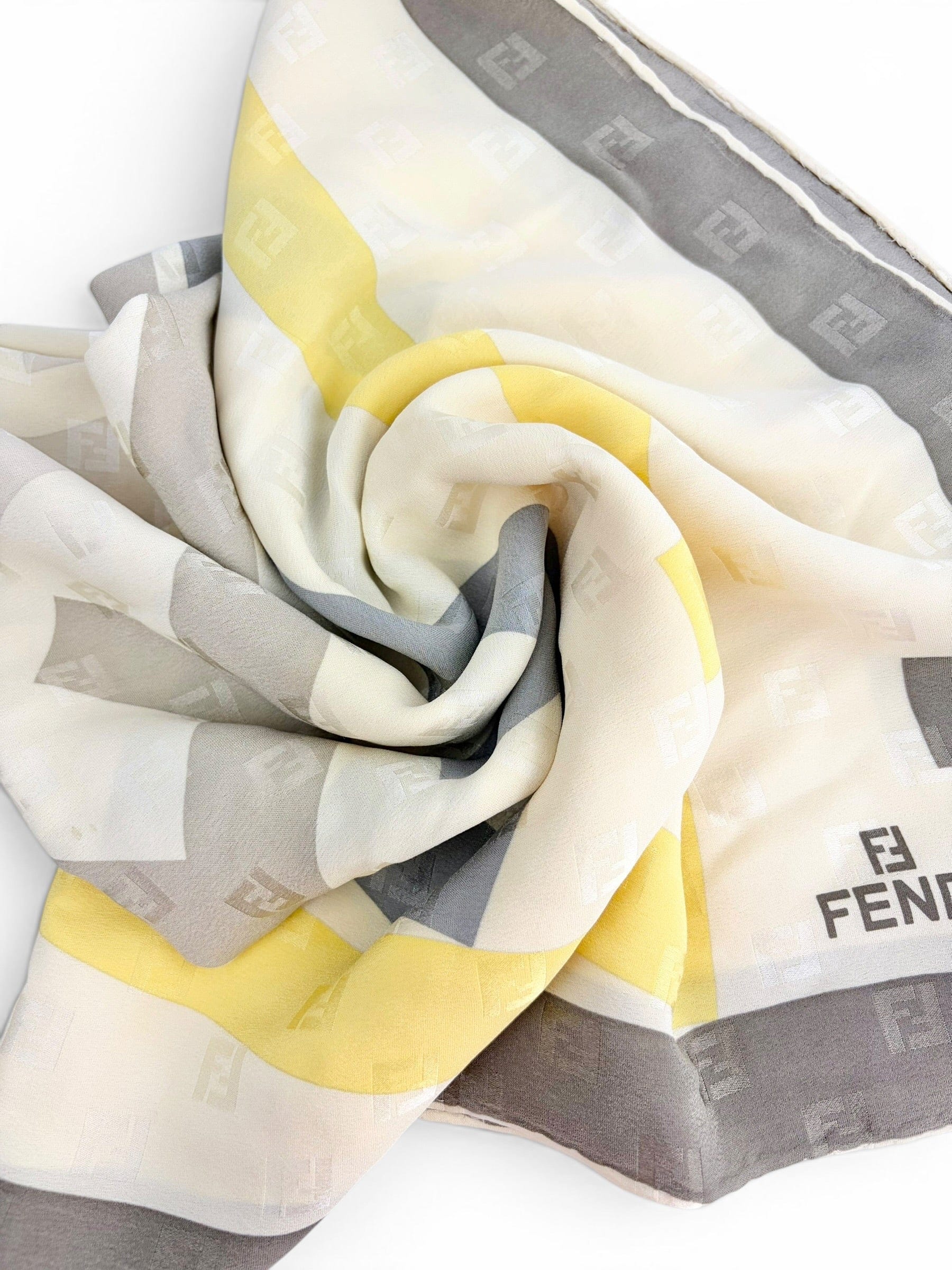 Fendi FF Geometric Silk Scarf
