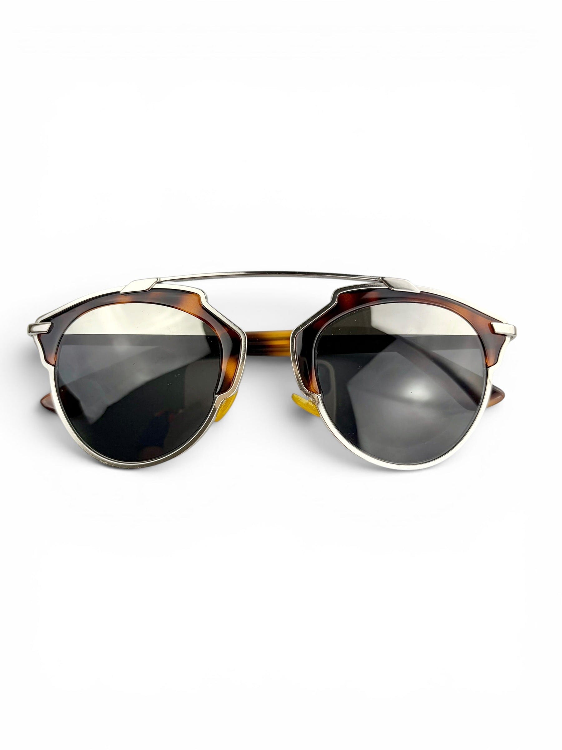 Christian Dior Tortoise Shell & Silver SoReal Sunglasses