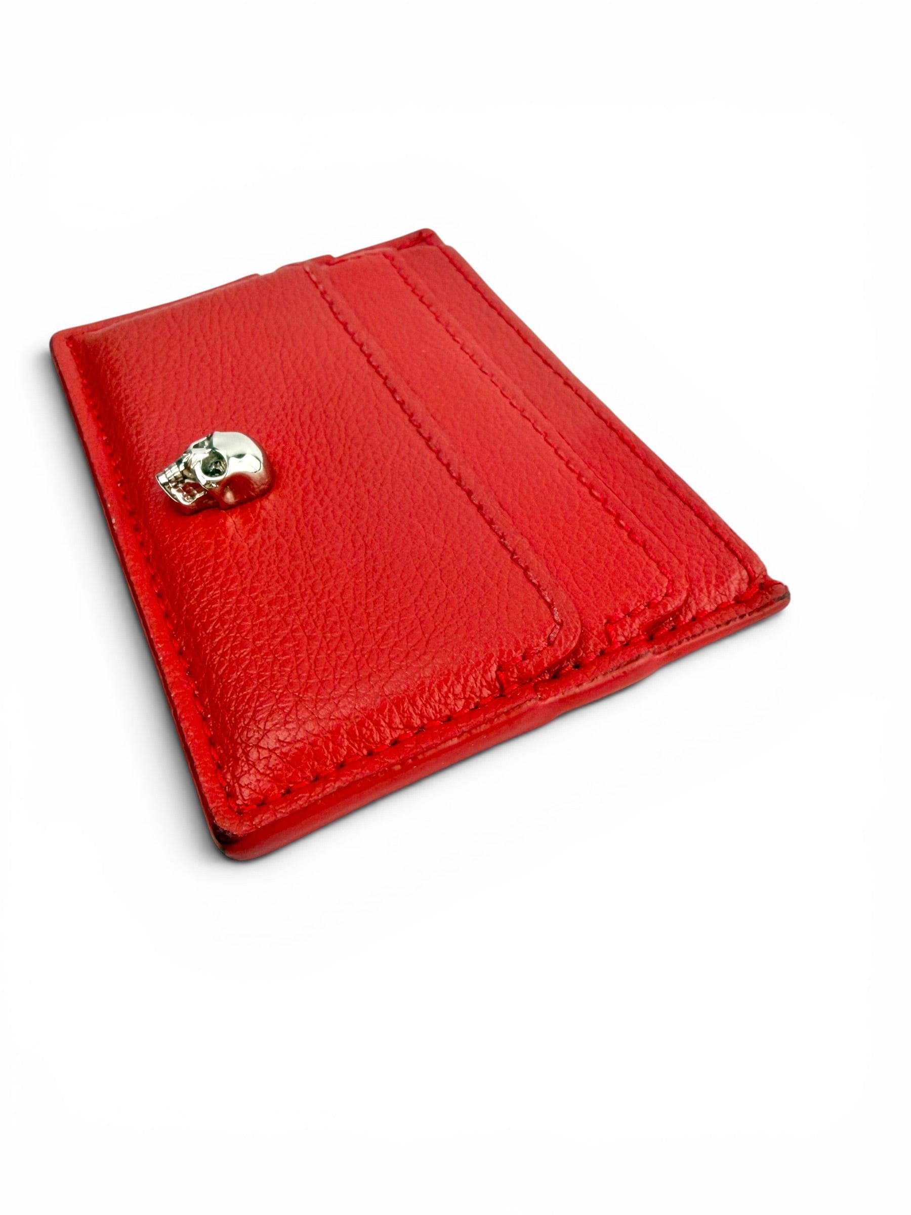 Alexander McQueen Red Leather Cardholder
