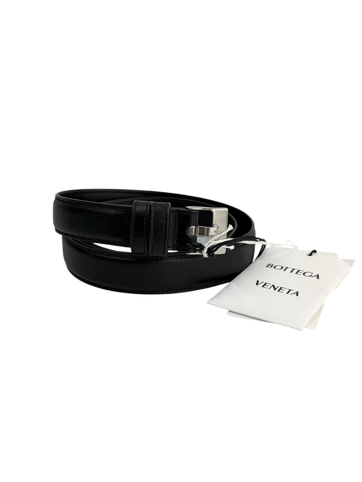 Bottega Veneta Black Leather Belt Size 80cm / 32"