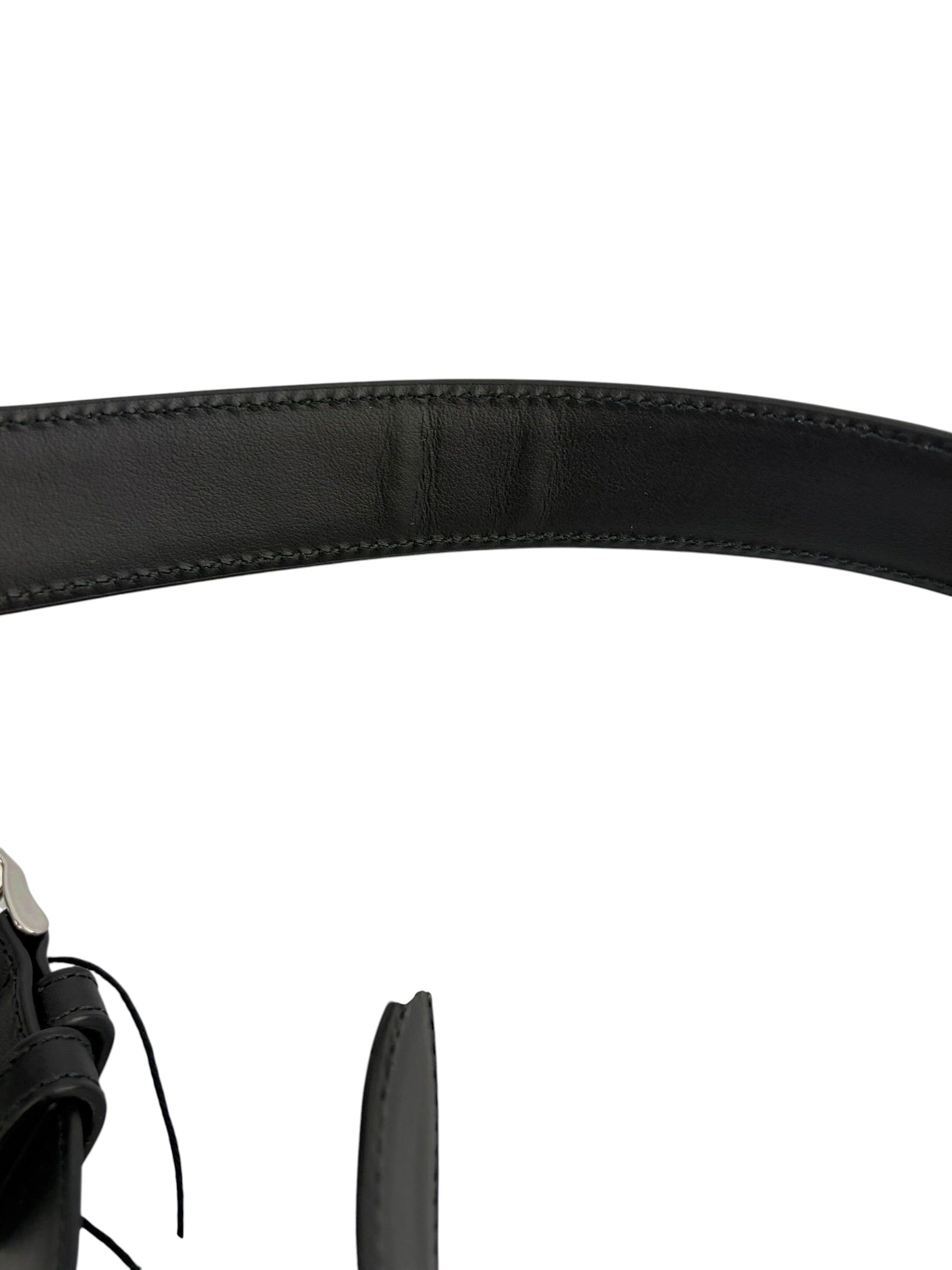 Bottega Veneta Black Leather Belt Size 80cm / 32"