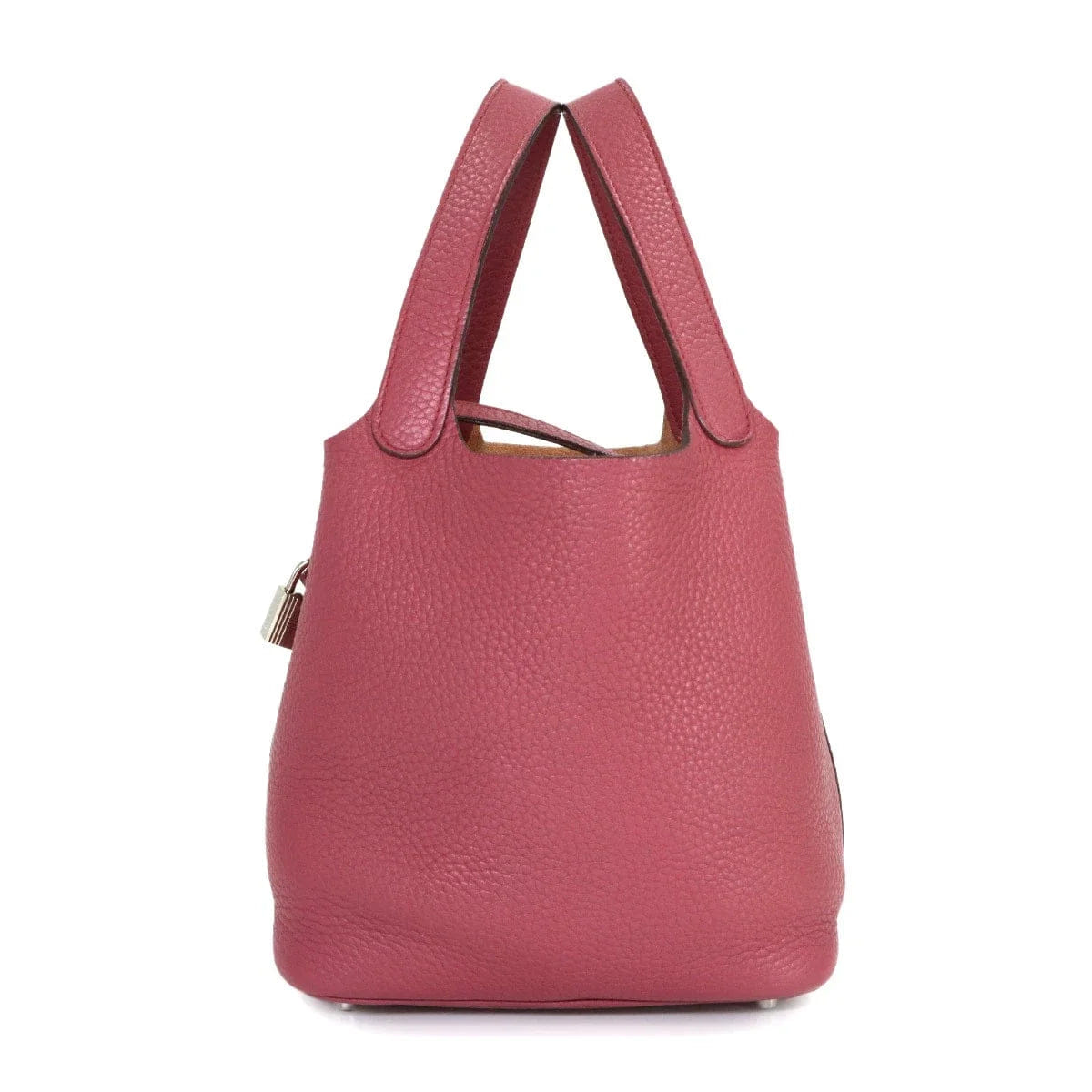 HERMES Picotin Lock PM Hand Bag Taurillon Clemence Bois de Rose 90322550
