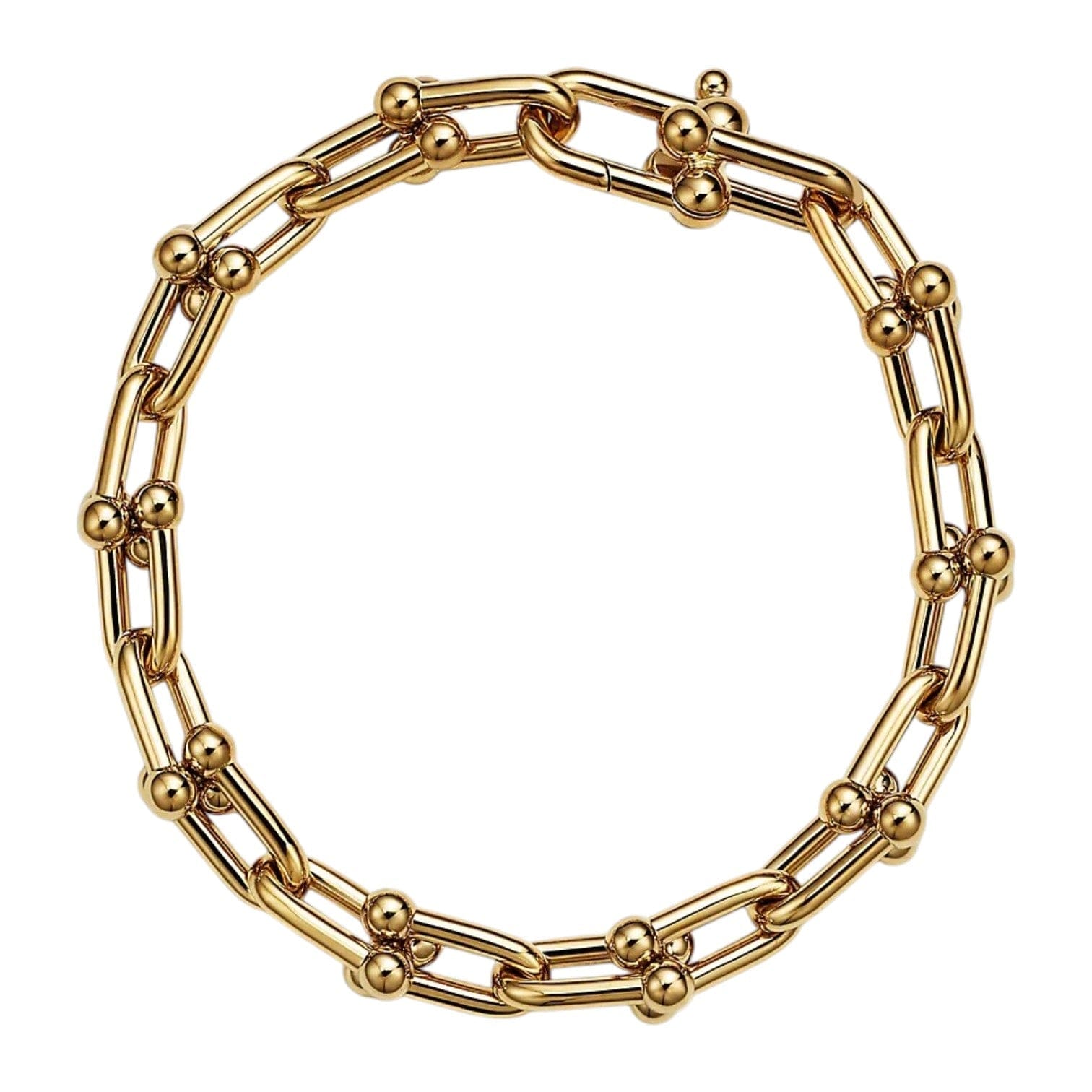 Tiffany Hardware Link Bracelet Rose Gold