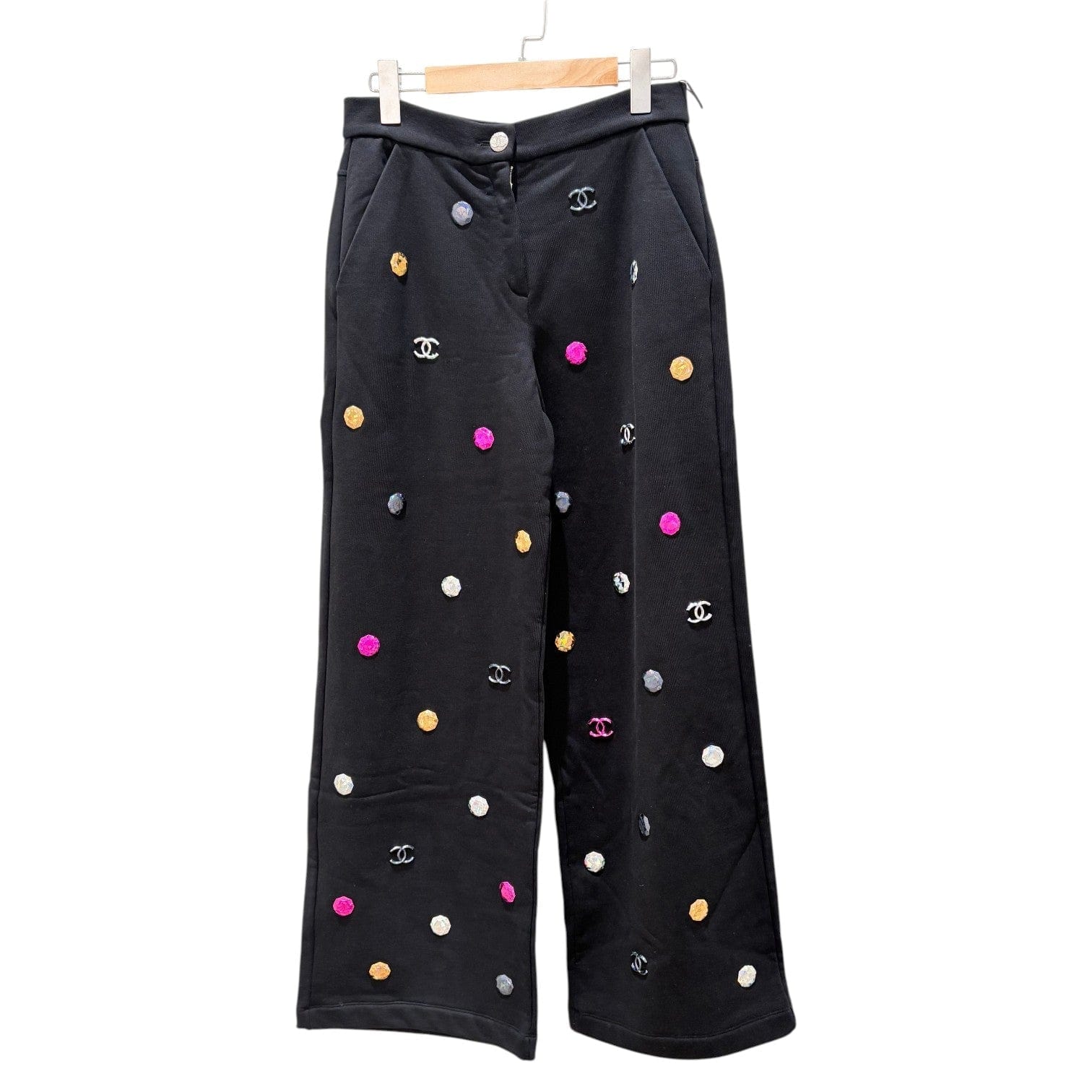 Chanel Coco Mark Strass Pant - size 38