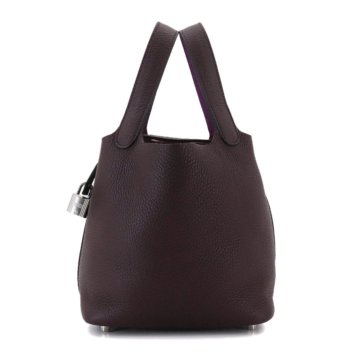 HERMES Picotin Lock Eclat PM Hand Bag Traurillon Clemence Rouge Sellier 90331099